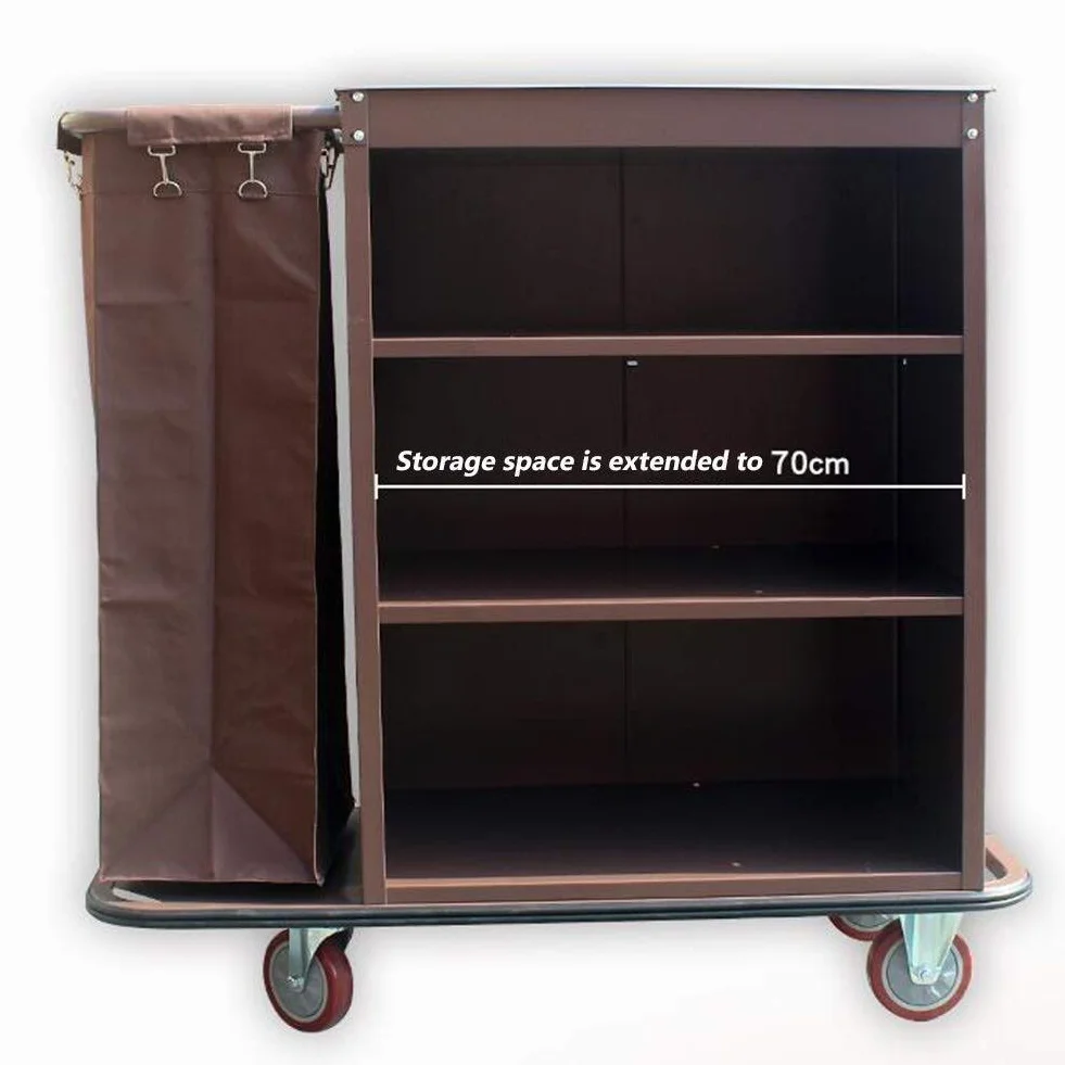Carrello Porta Biancheria Lavanderia Trolley spesa con i sacchetti in tessuto sfoderabile, ruote Hotel Camera degli ospiti multi-funzione di lavanderia a secco Sorter Carrello Health Service Vehicle