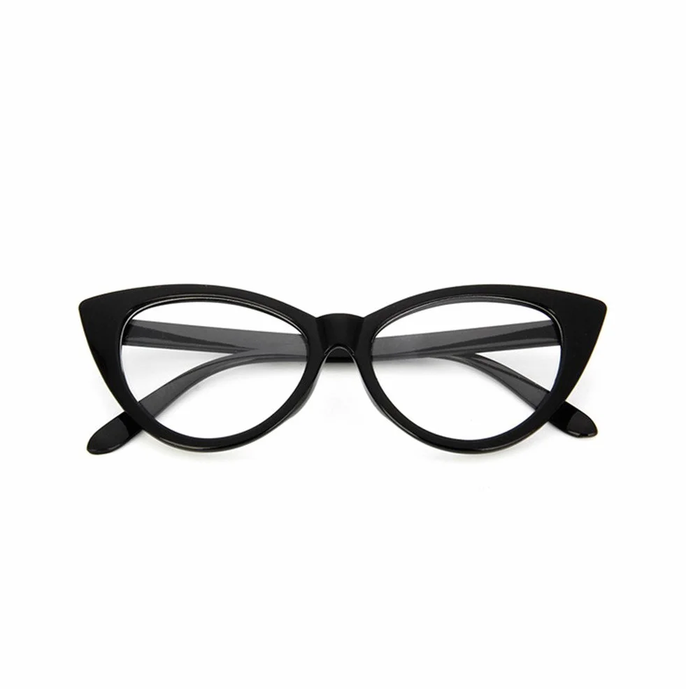 Dawnzen® Occhiali gatto da donna vintage anni 50s lente trasparente