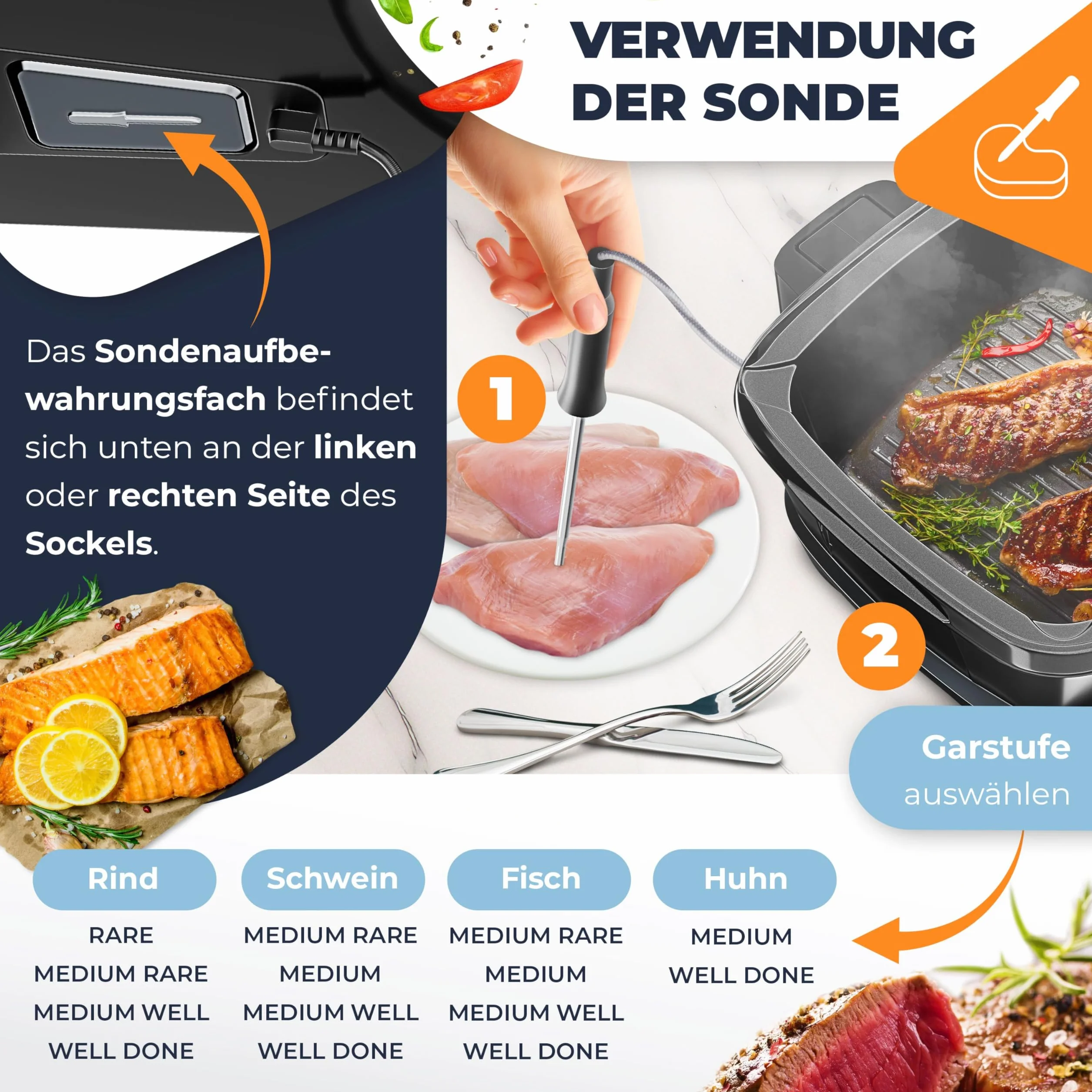 KESSER Fornello multicooker con friggitrice ad aria calda 8L 16 programmi