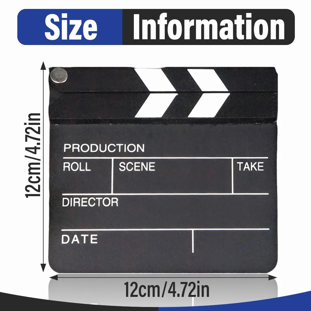 Ciak Cinematografico in Legno - Mini Ciak per Film/TV - Accessori per Photobooth Party