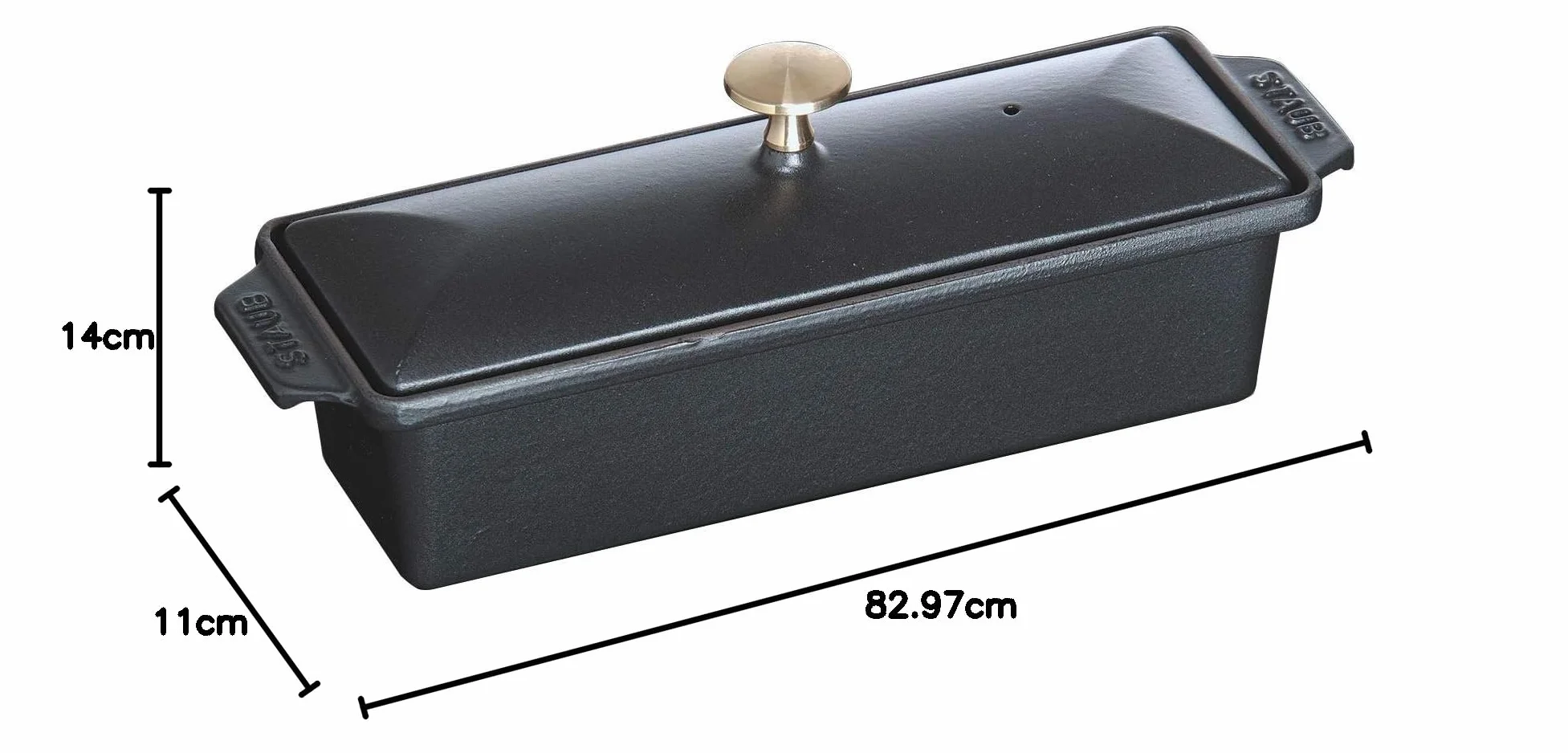 STAUB Terrine Ghisa Nero 30 cm