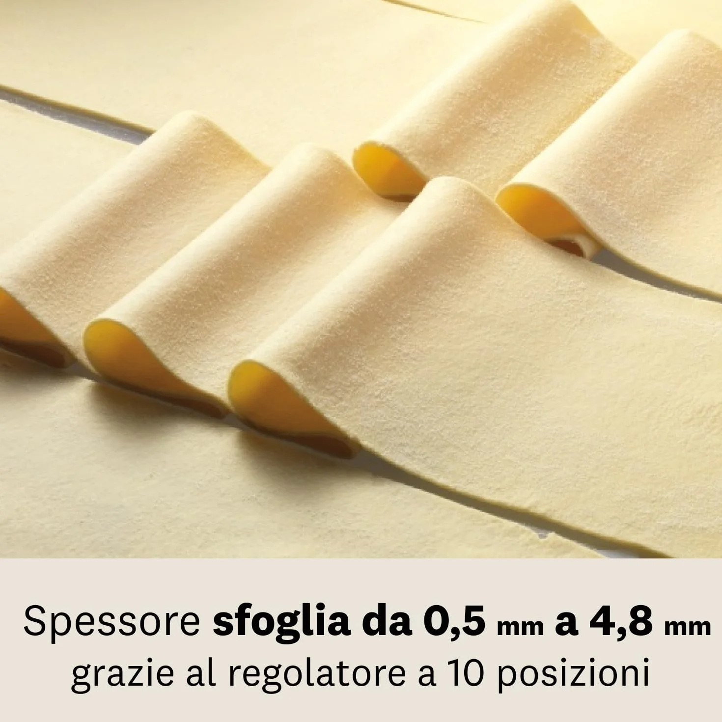Marcato AT-180-CLS Macchina per Pasta Manuale Atlas 180 Classic, Acciaio Cromato