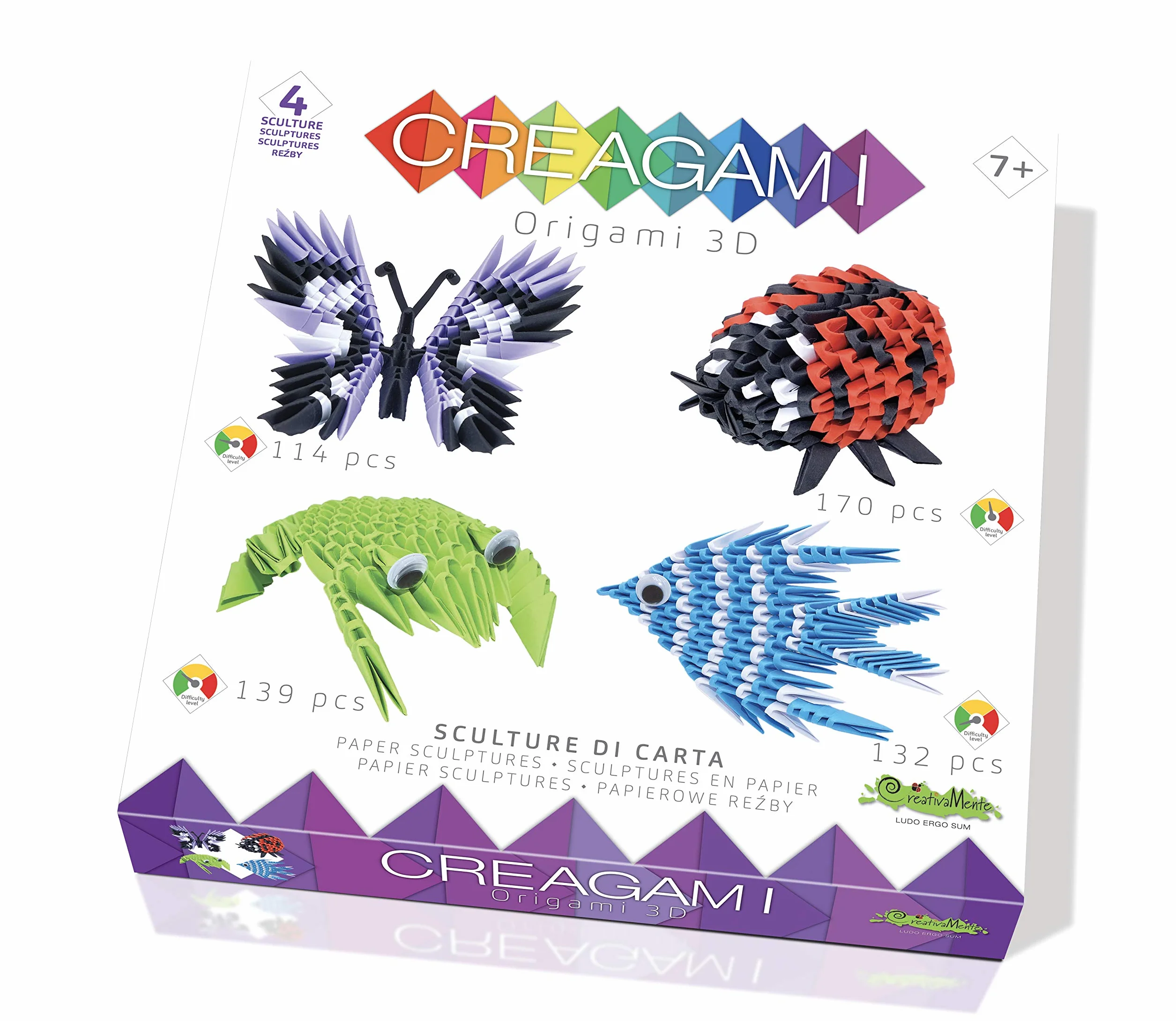CreativaMente Creagami Origami Modulari Multicolore 731