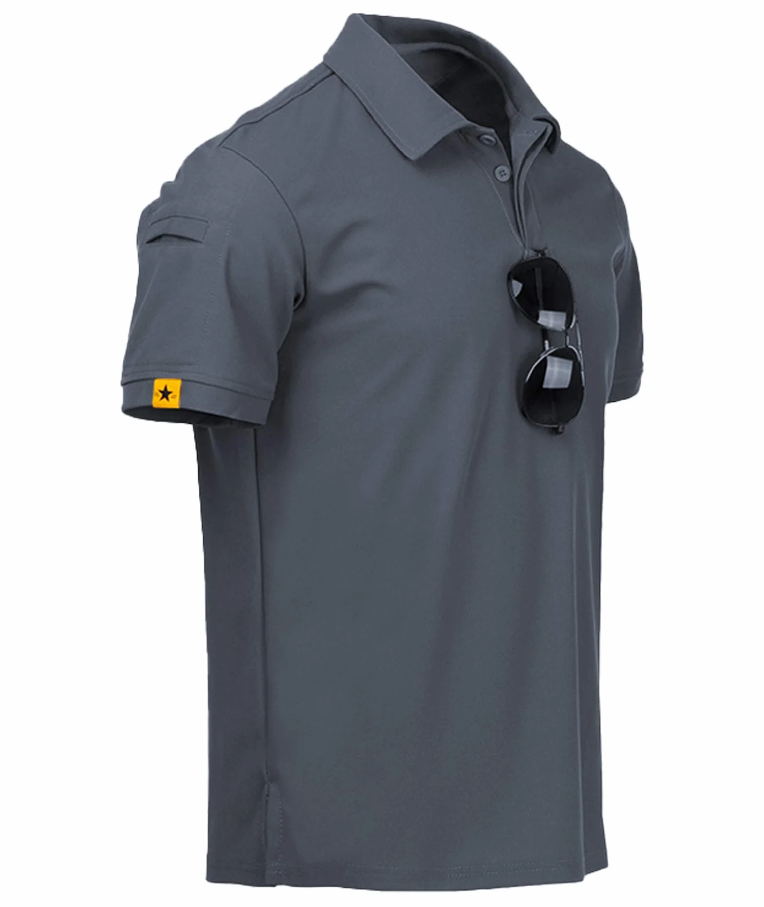 ZITY 5 Pack Polo Uomo Manica Corta Traspirante Asciugatura Rapida Camicia Sportiva Golf Regular Fit