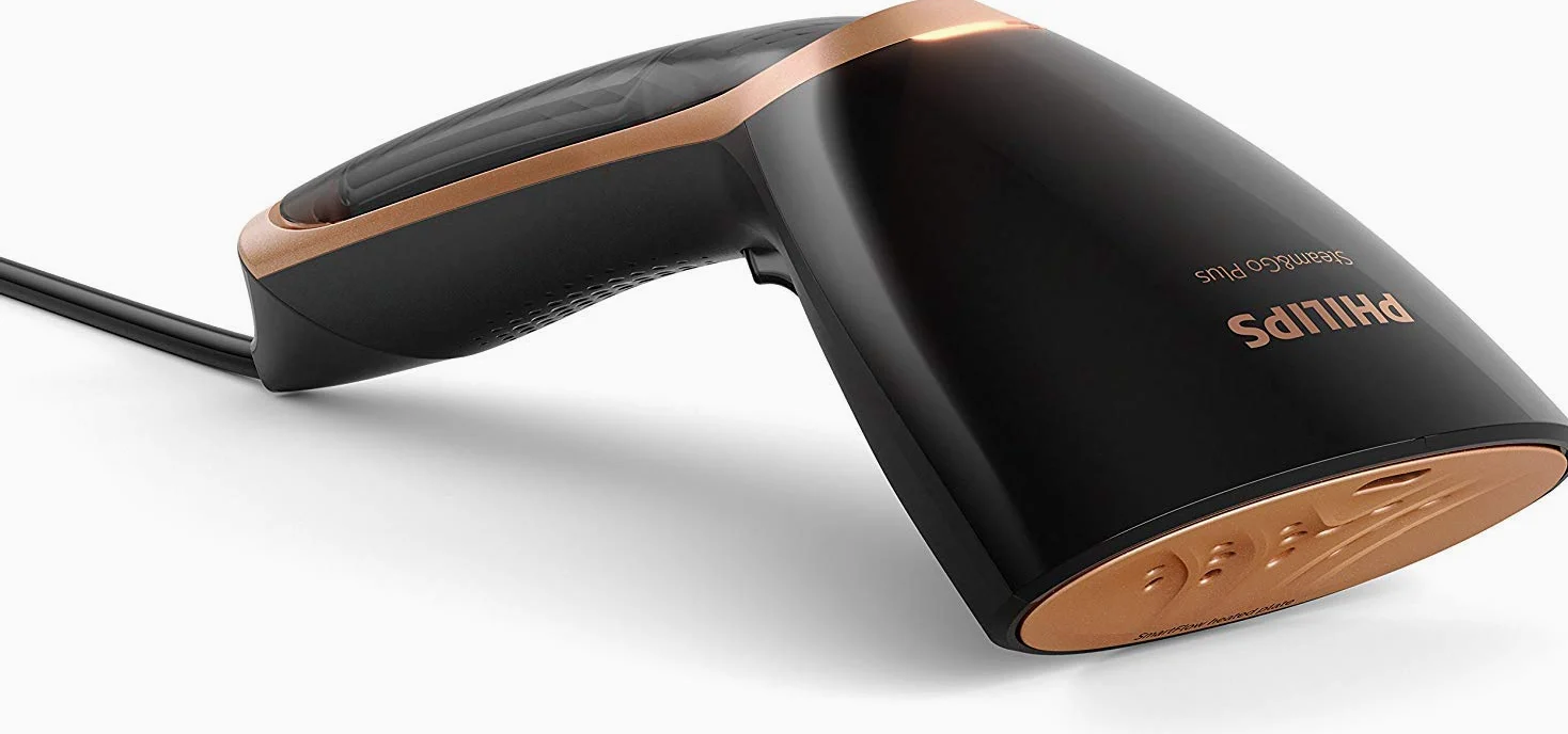 Philips gc362/80 Steam E GO Portable spazzola a vapore, Nero/Oro