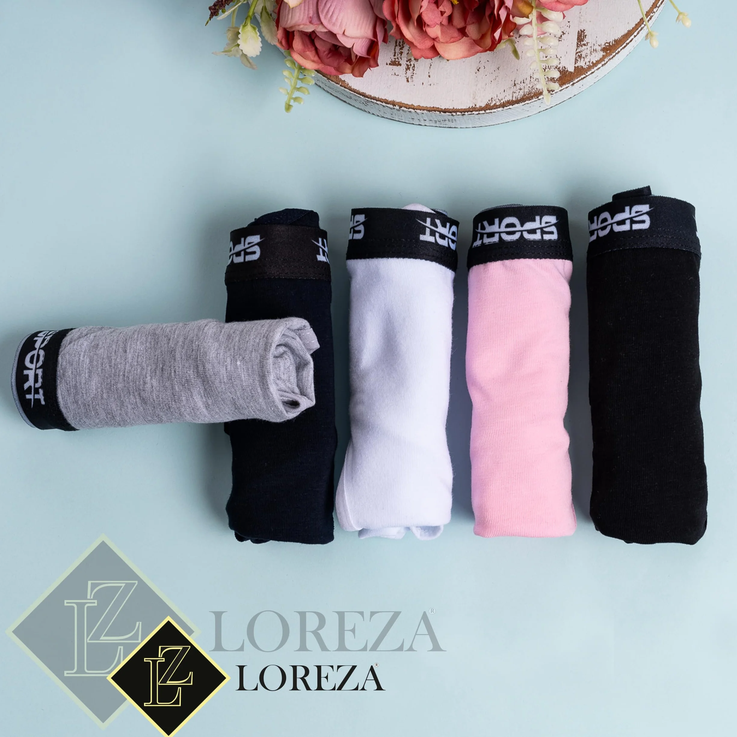LOREZA Reggiseno Bambina Allenamento Sportivo Cotone