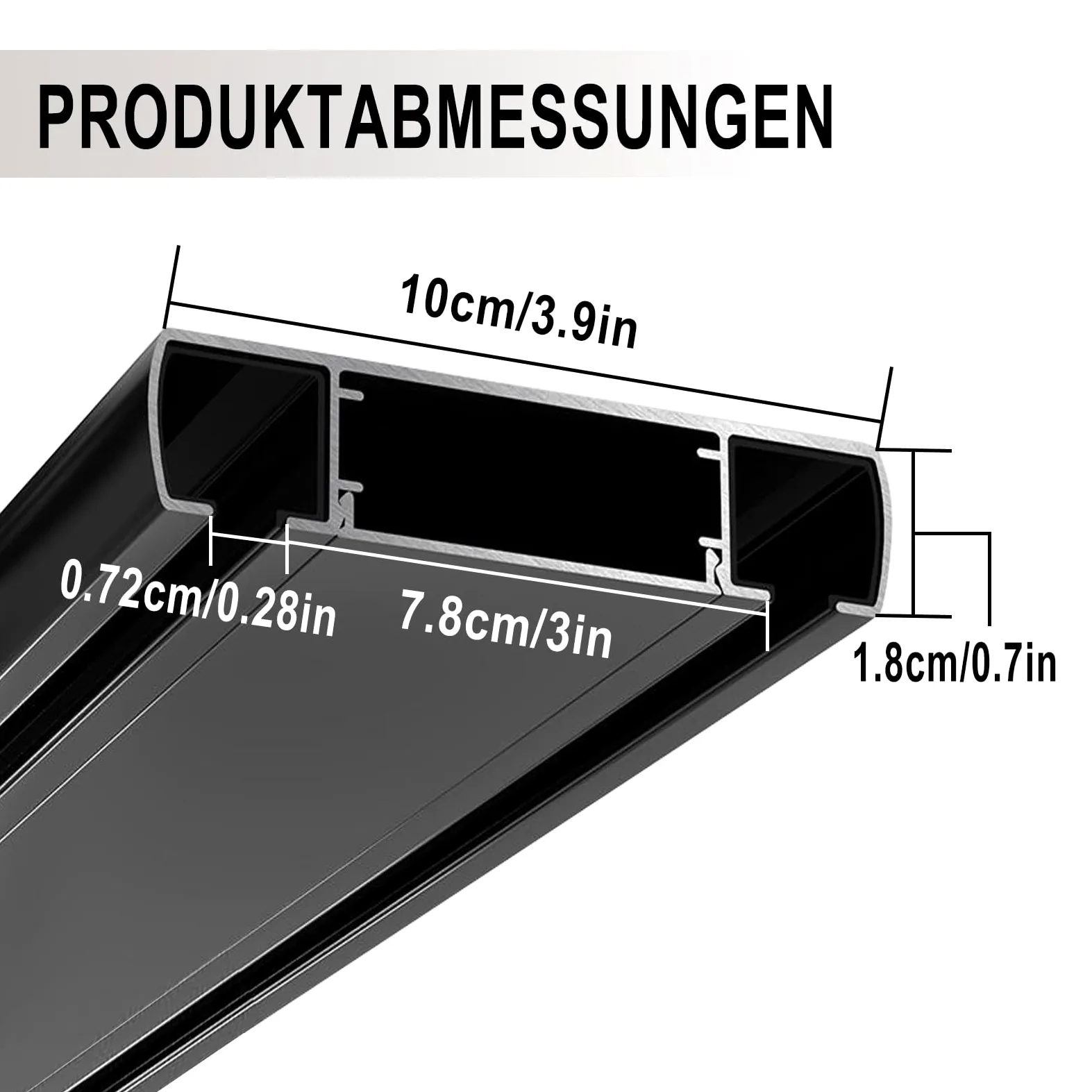 Binario per Tenda a Doppia Riga, Binario per Tenda da Soffitto Silenzioso, per Camera da Letto, Soggiorno, Ospedale (Nero, 300 cm)
