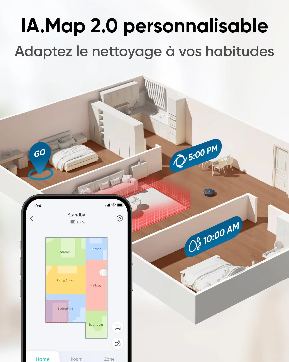 eufy Robot aspirapolvere Omni X10 Pro, 8.000 Pa, auto-svuotamento, 2 mop sollevamento, prevenzione ostacoli