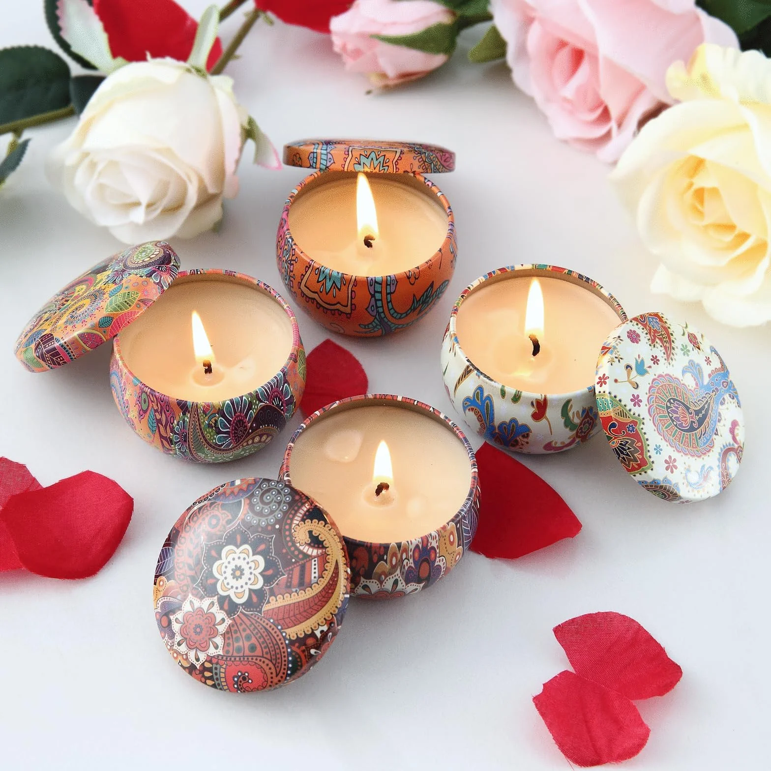 GiftPot Kit per Fabbricazione di Candele, Set Regalo fai-da-te con Cera d'Api, Oli Essenziali e Stampo