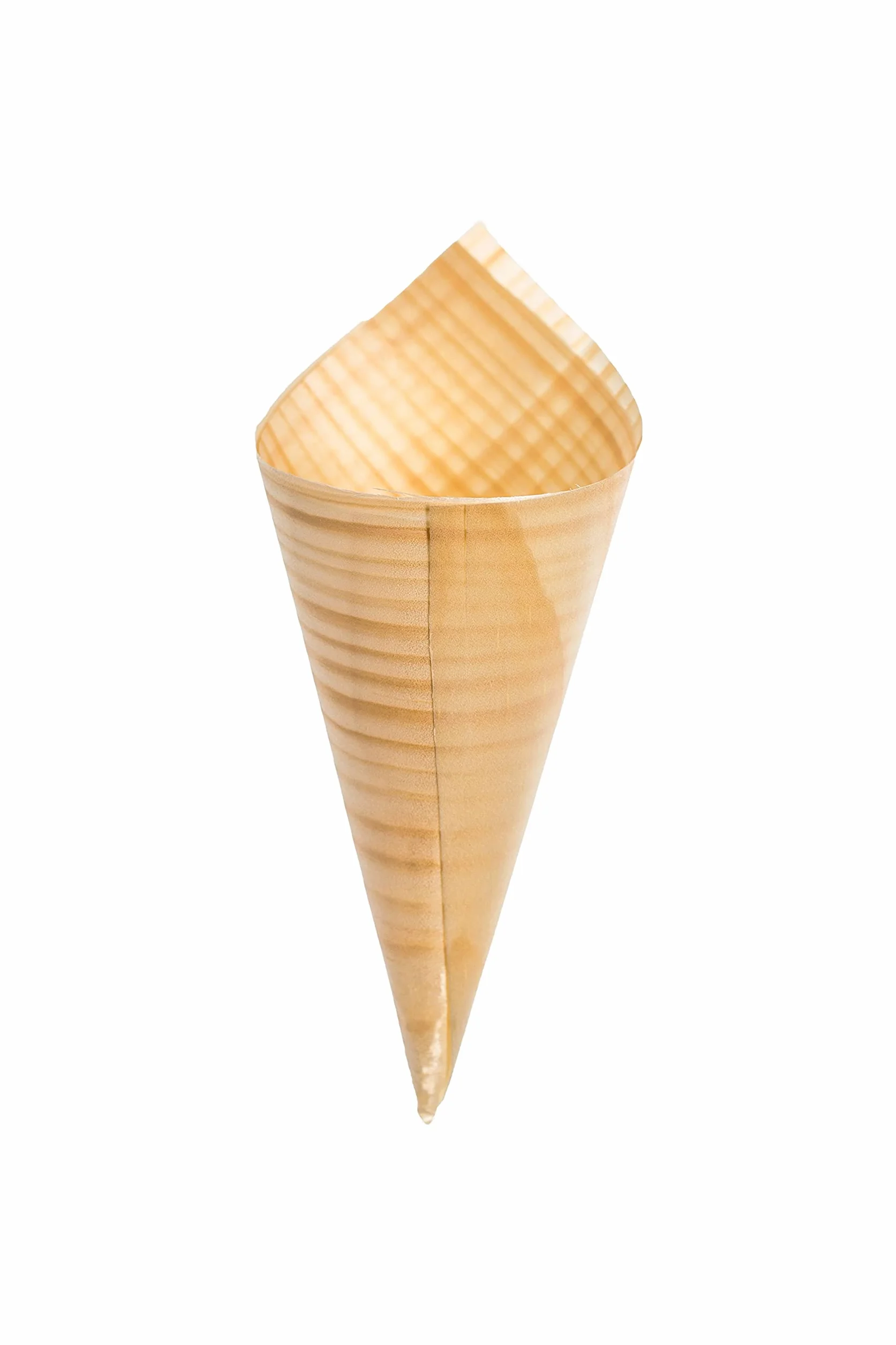 Coni finger food in legno di pino D 5.5 cm H 15.5 cm 50 pz per fritti