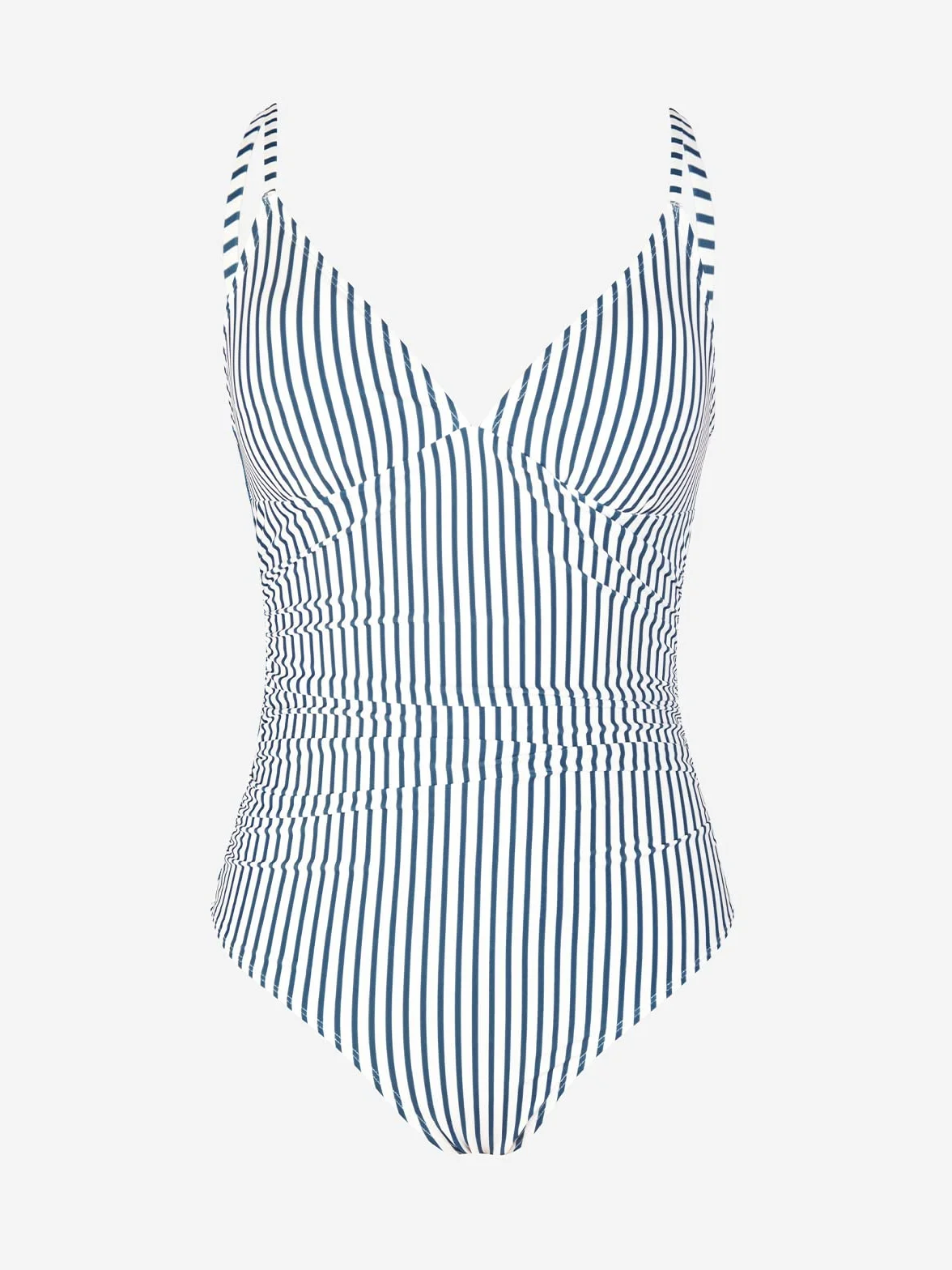 CUPSHE Costume da bagno intero da donna con scollo a V profondo con spalline regolabili Costume da bagno arricciato sul davanti e sulla schiena bassa