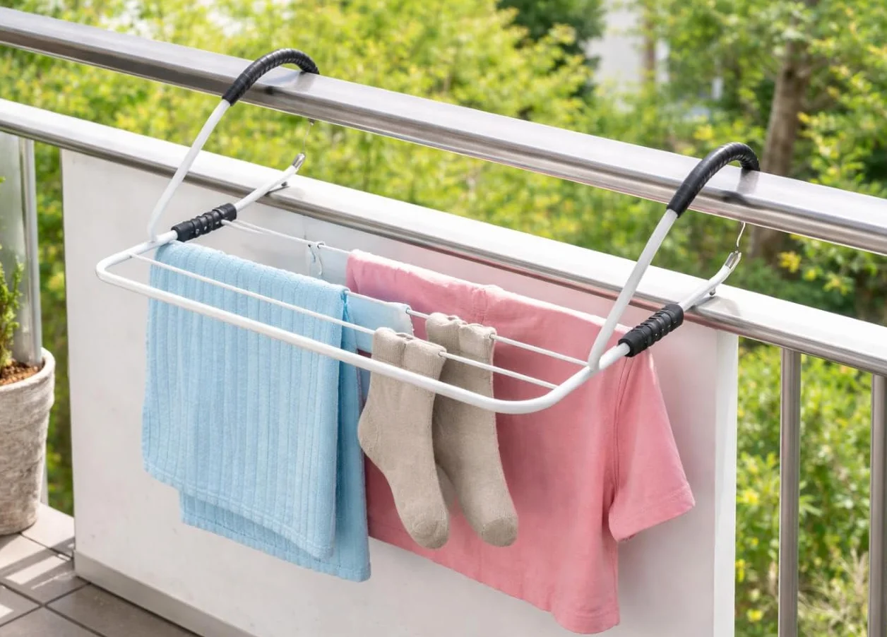 BIANCHERIAWEB Stendino Balcone Stendi Biancheria Calorifero Compatto Resistente Vari Modelli Stendino Nadia