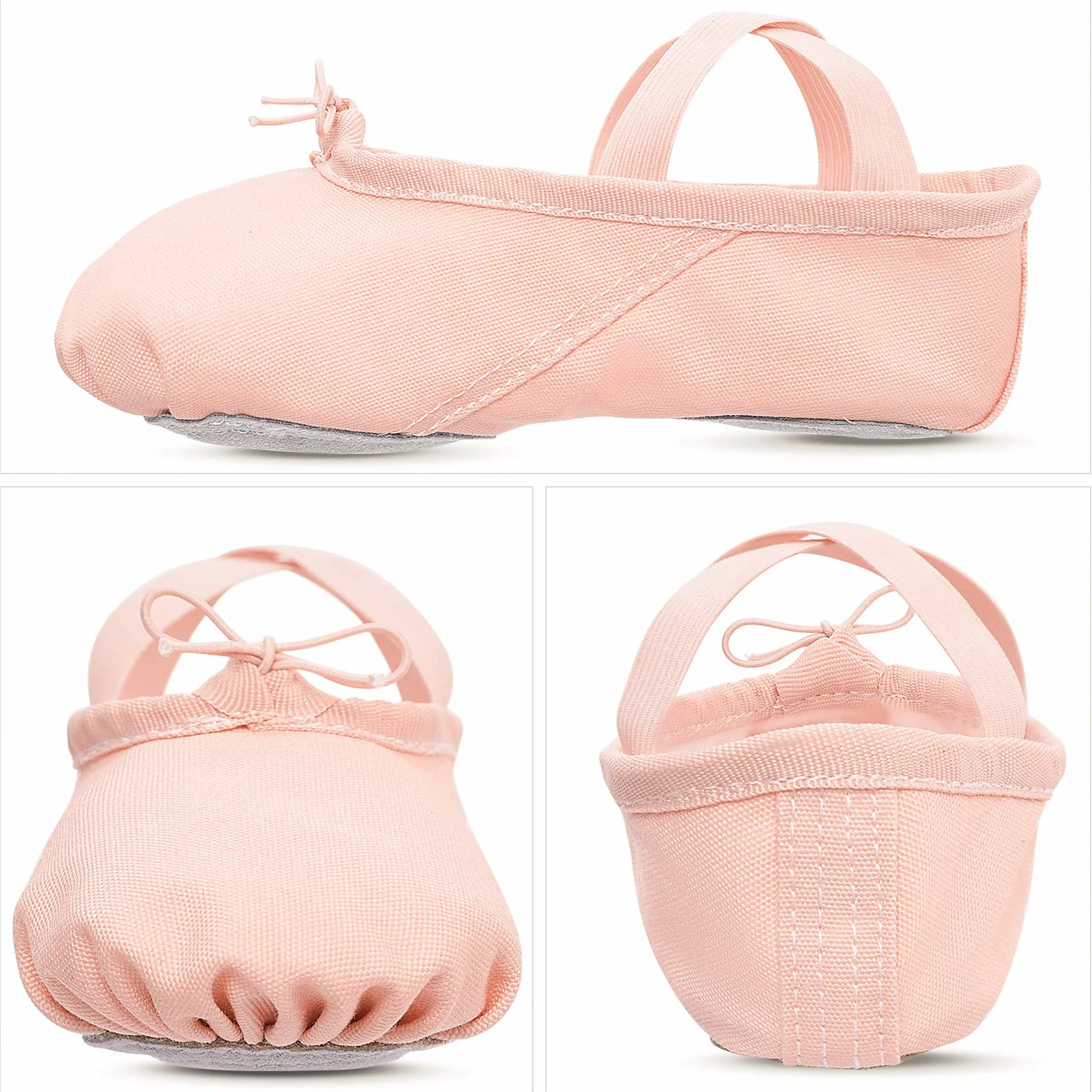 Scarpe Danza Classica Tela per Bambini Ragazze Donne Adulto