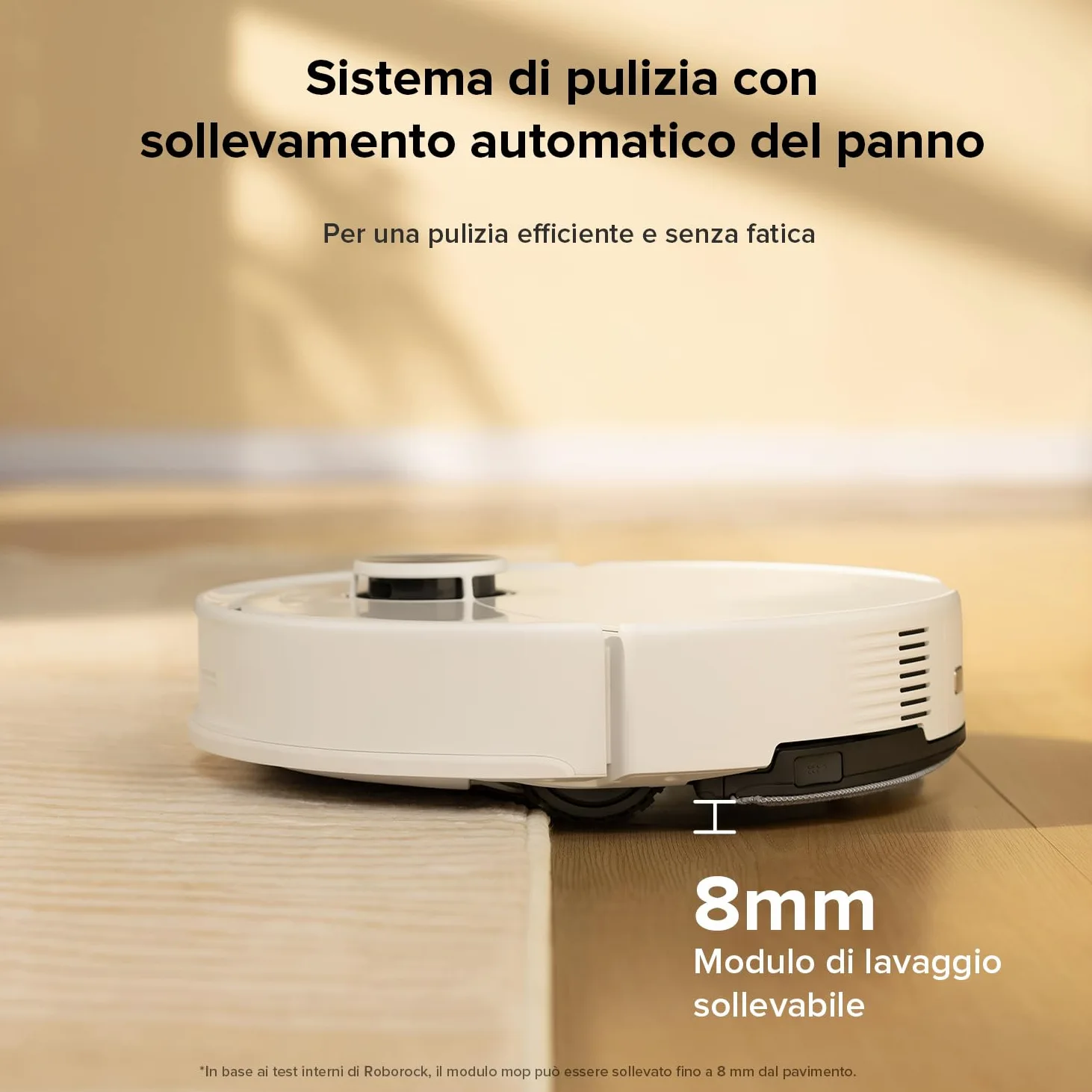 roborock Q10 S5 Robot Aspirapolvere, 10.000Pa, Panno Sollevabile, Pulizia VibraRise 2.0(3000 volte/min), Anti-groviglio, Evitamento degli Ostacoli, Strategie dei Tappeti, Controllo APP, Bianco