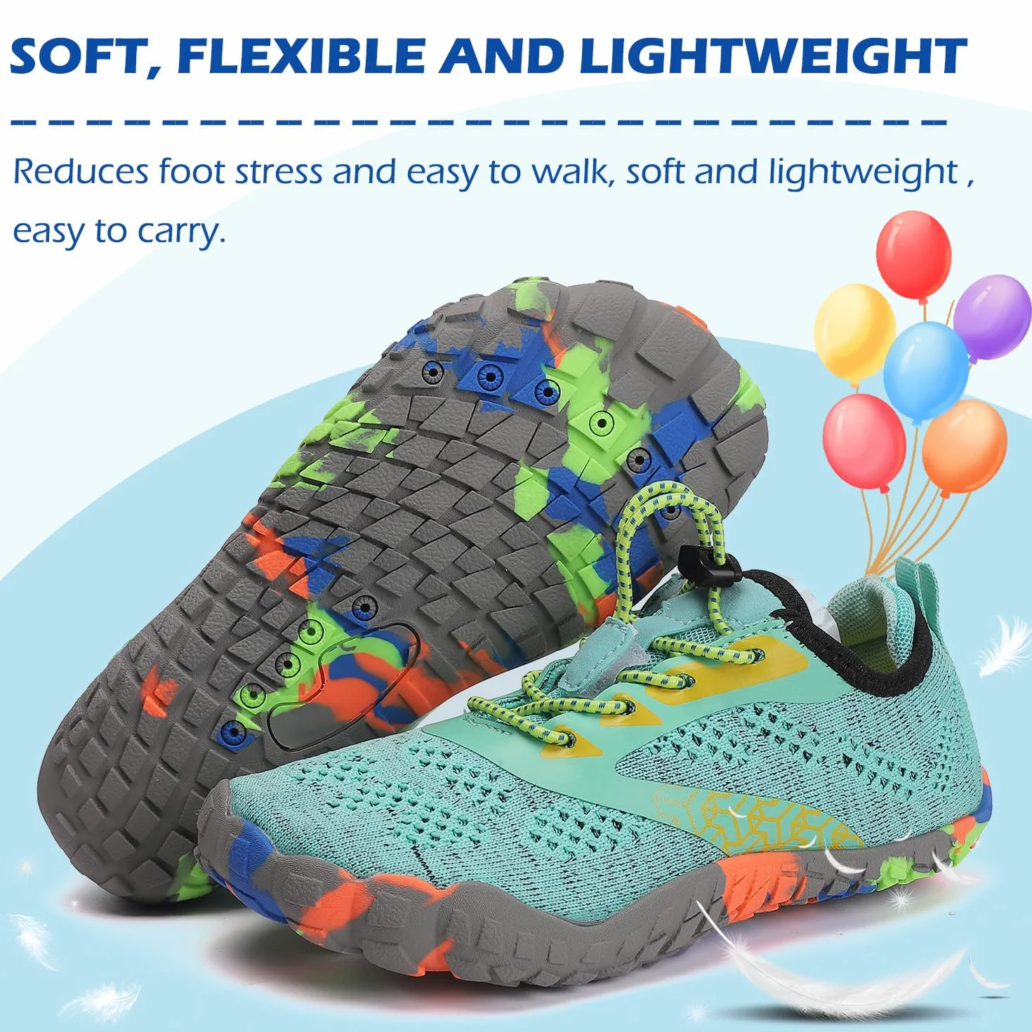 Scarpe da Immersione da Scoglio Bambino Blu Unisex Outdoor Multisport