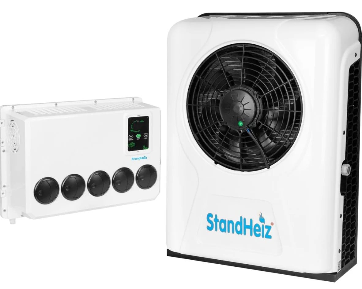 Condizionatore Camper 24V 2000W, Climatizzatore Auto Roulotte, Aria Condizionata per Camion, Veicoli Commerciali, Caravan, Furgone, Trattore, Escavatore, Macchine Agricole, Kit con Telecomando