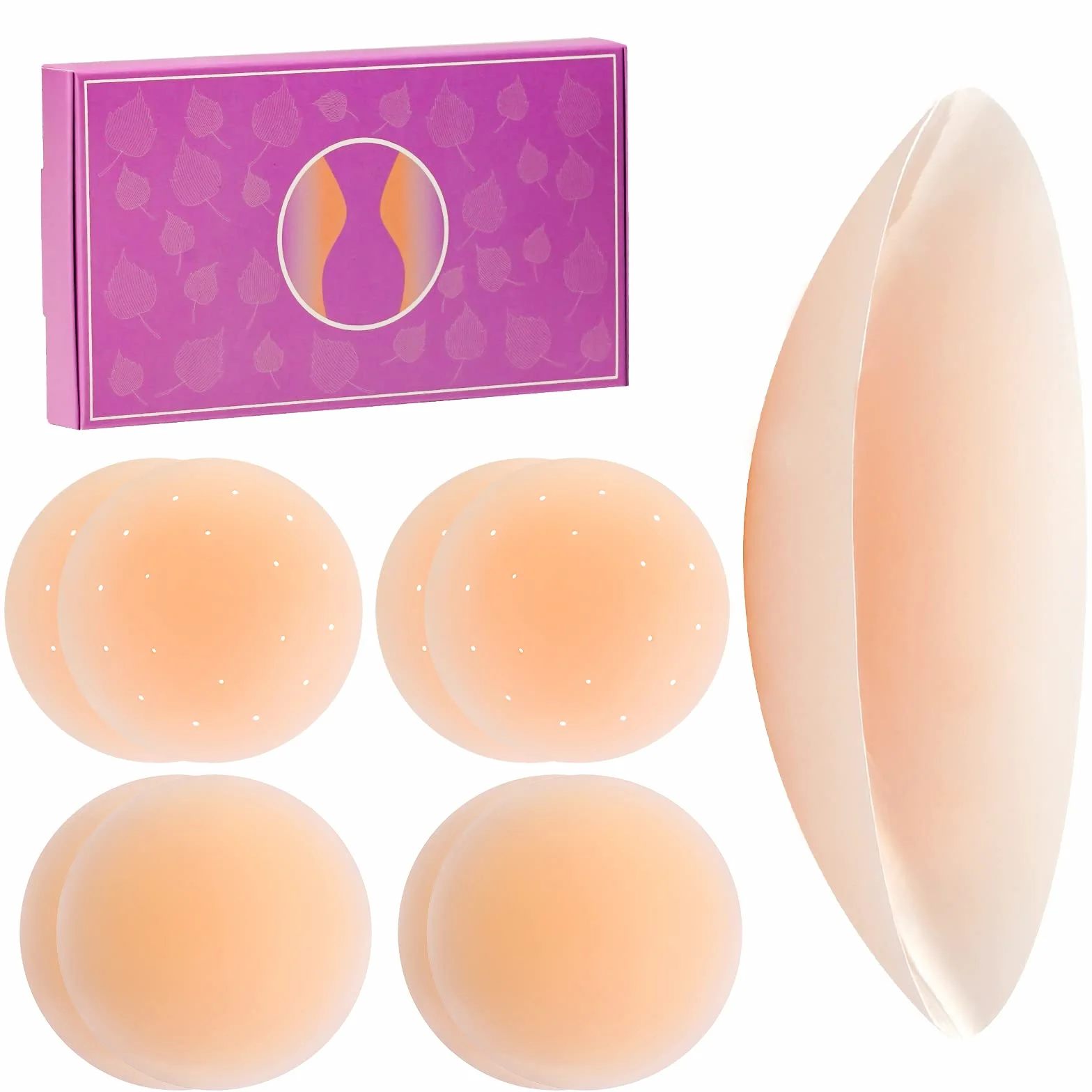 Copricapezzoli Silicone Riutilizzabile Donna 8CM Nipple Cover Invisibile Ultra Sottili