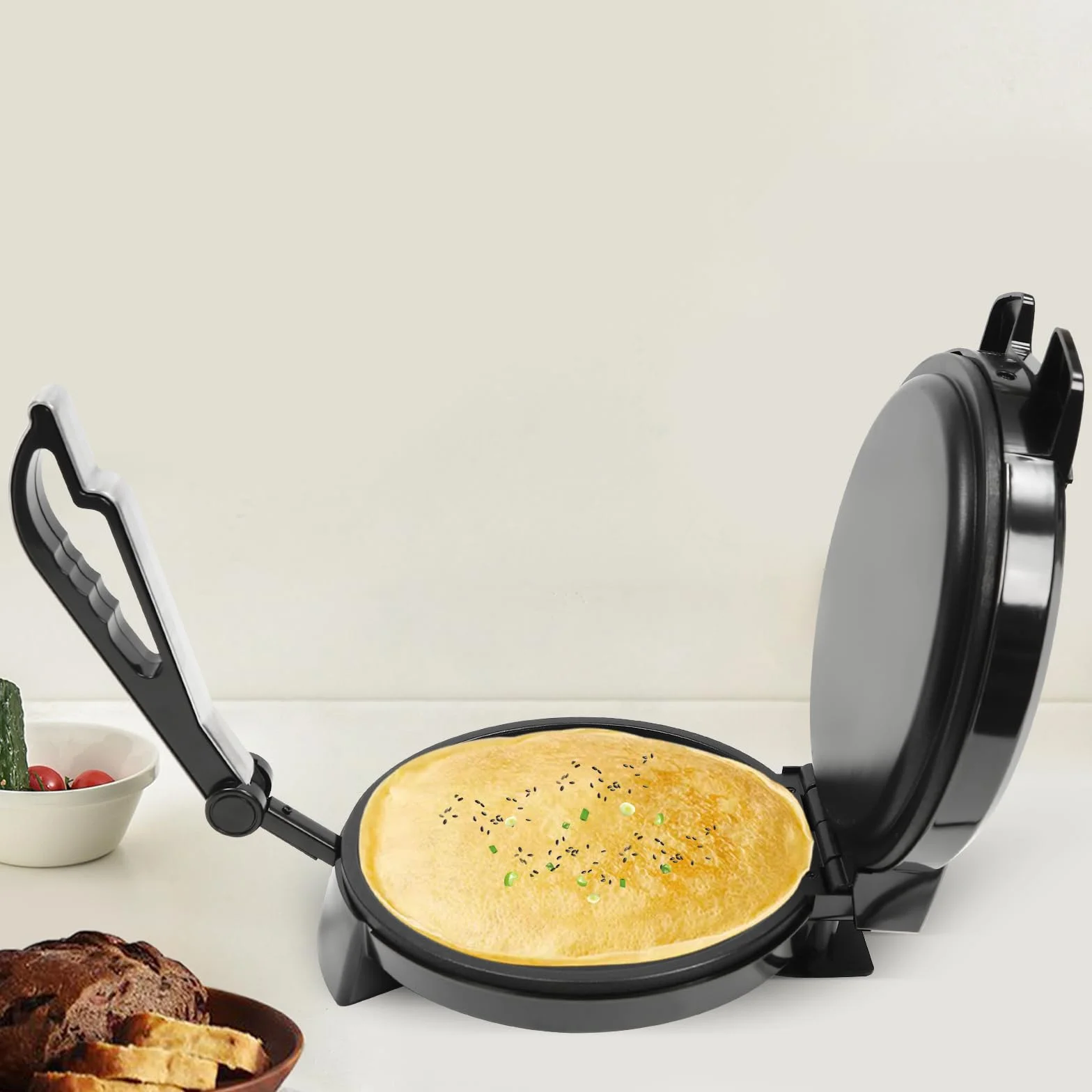 Crepesmaker elettrico 1200W Roti Maker antiaderente regolazione temperatura BM-926