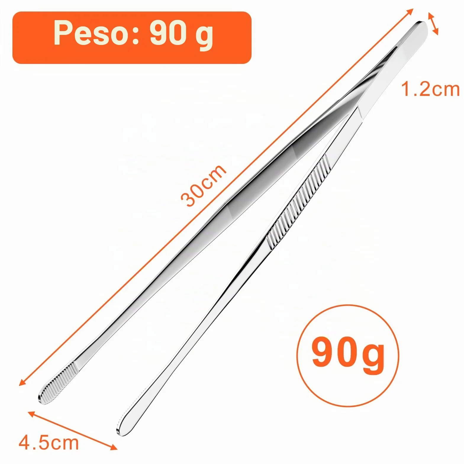 Pinze da Cucina in Acciaio Inossidabile 30cm Barbecue