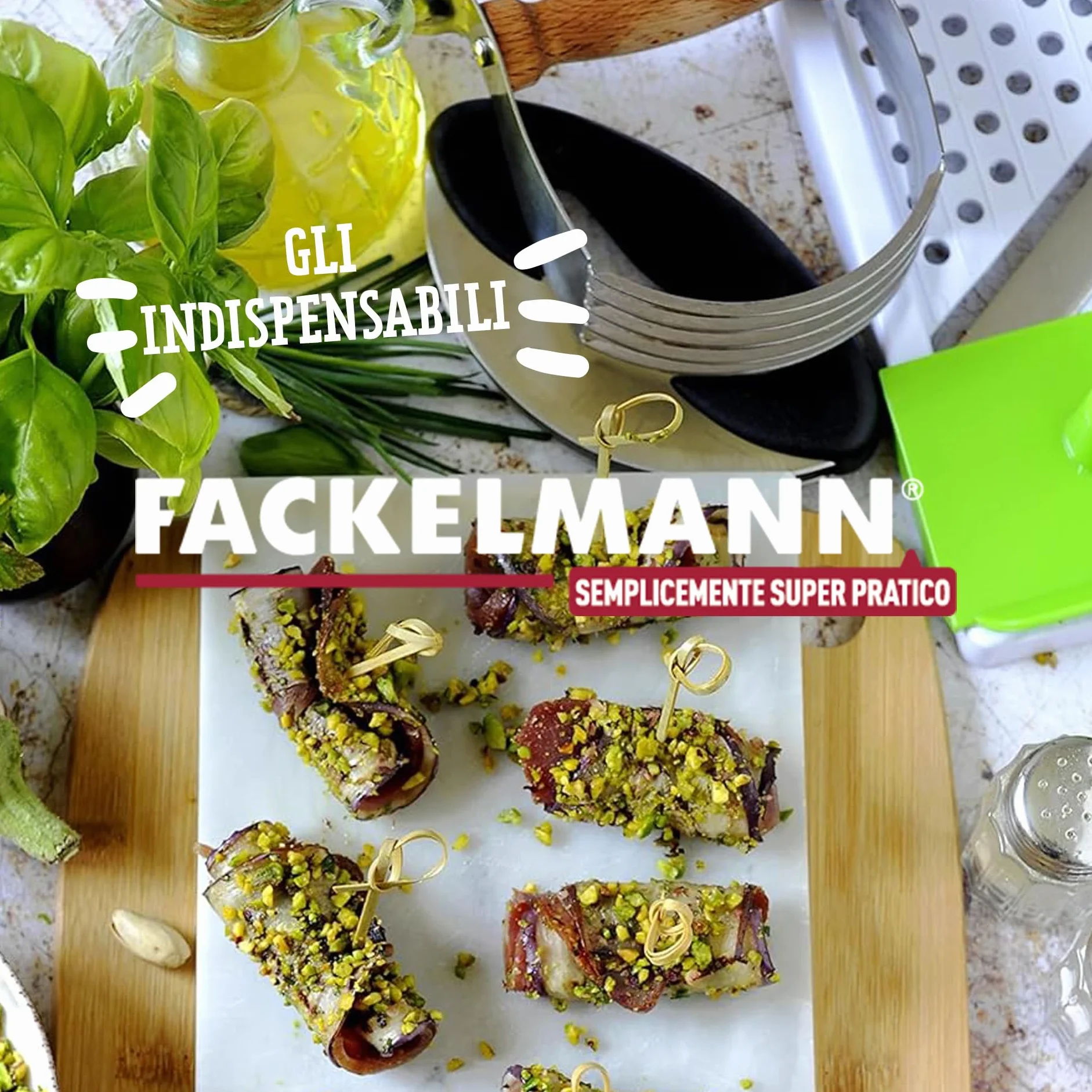 Fackelmann Mezzaluna a Doppia Lama, Acciaio