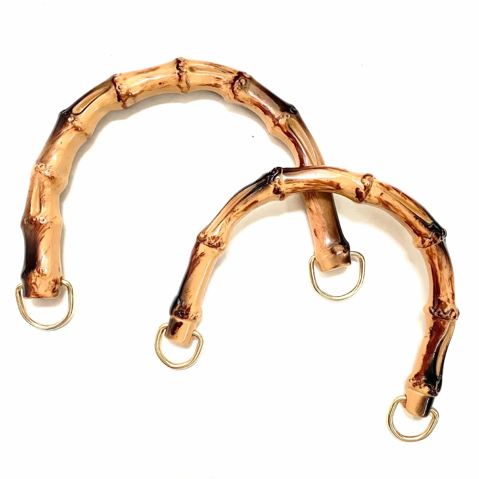 Manici per Borse in Bambù 15,5 cm a Forma di U 4 Pezzi, Accessori Fai da Te