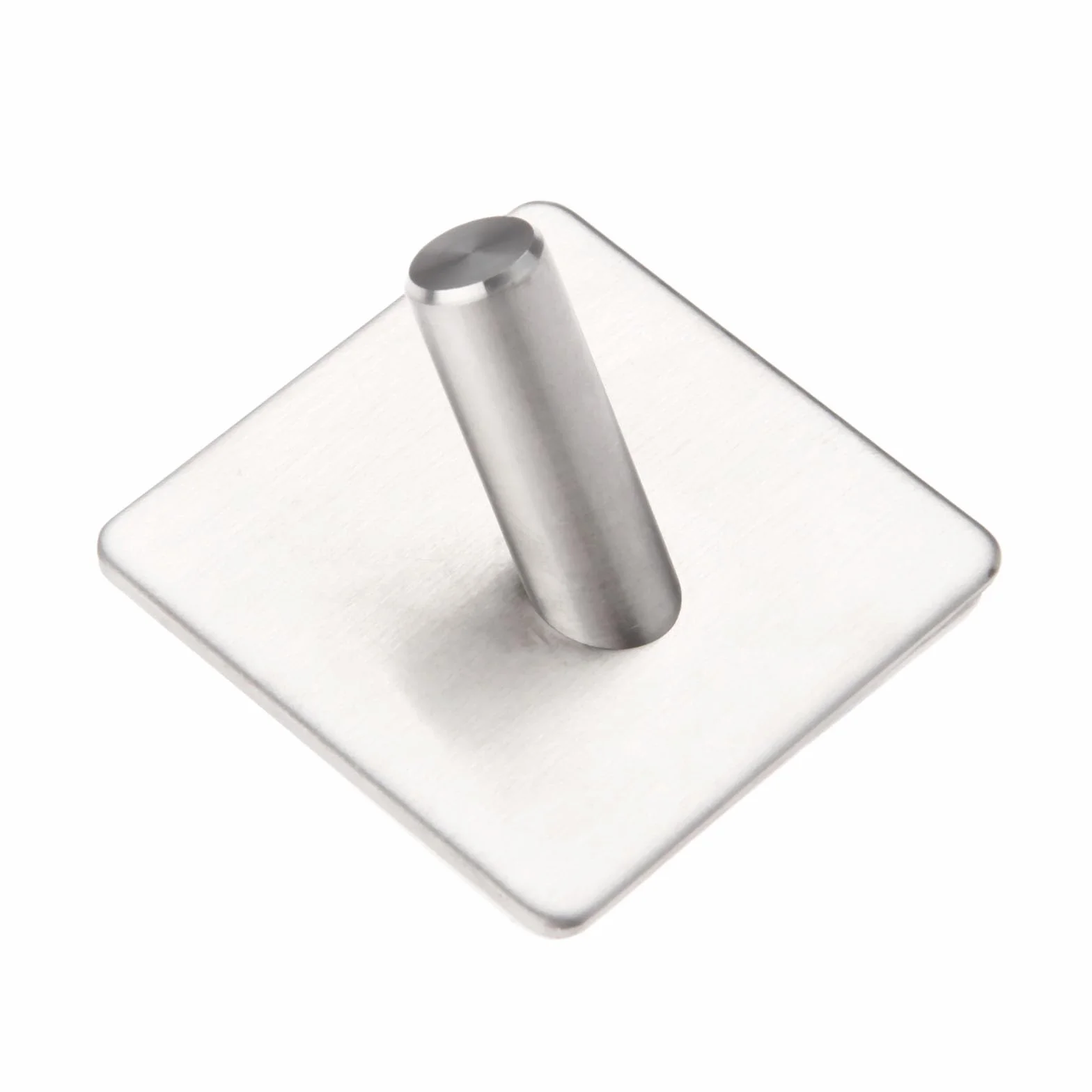 Gancio Autoadesivo Acciaio Inox 45 mm Portachiavi Bagno Cucina Asciugamano Montaggio a Parete