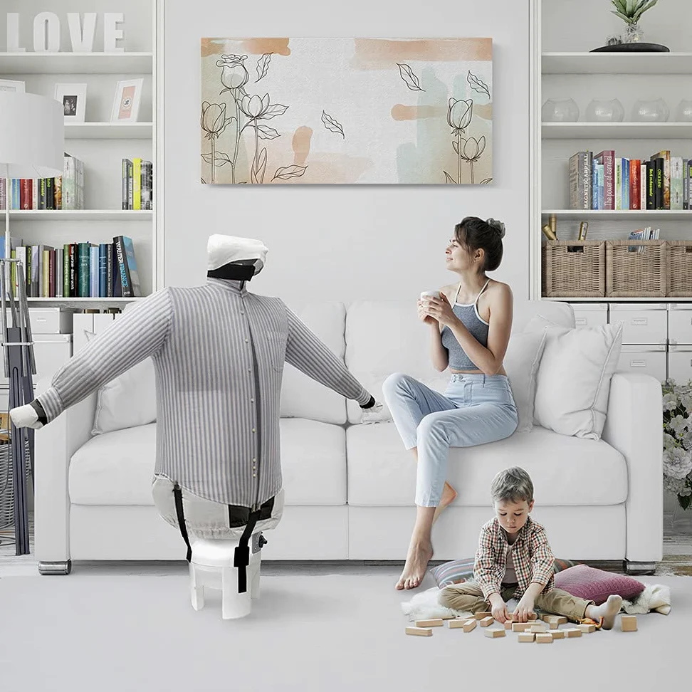 EOLO Stirasciugatrice SA04 E INOX Stira Asciuga Camicie Pantaloni Panni Manichino Stiro Verticale Ferro Professionale Robot Asciugabiancheria 2 Programmi Made in Italy Garanzia 5 Anni Efficienza A++