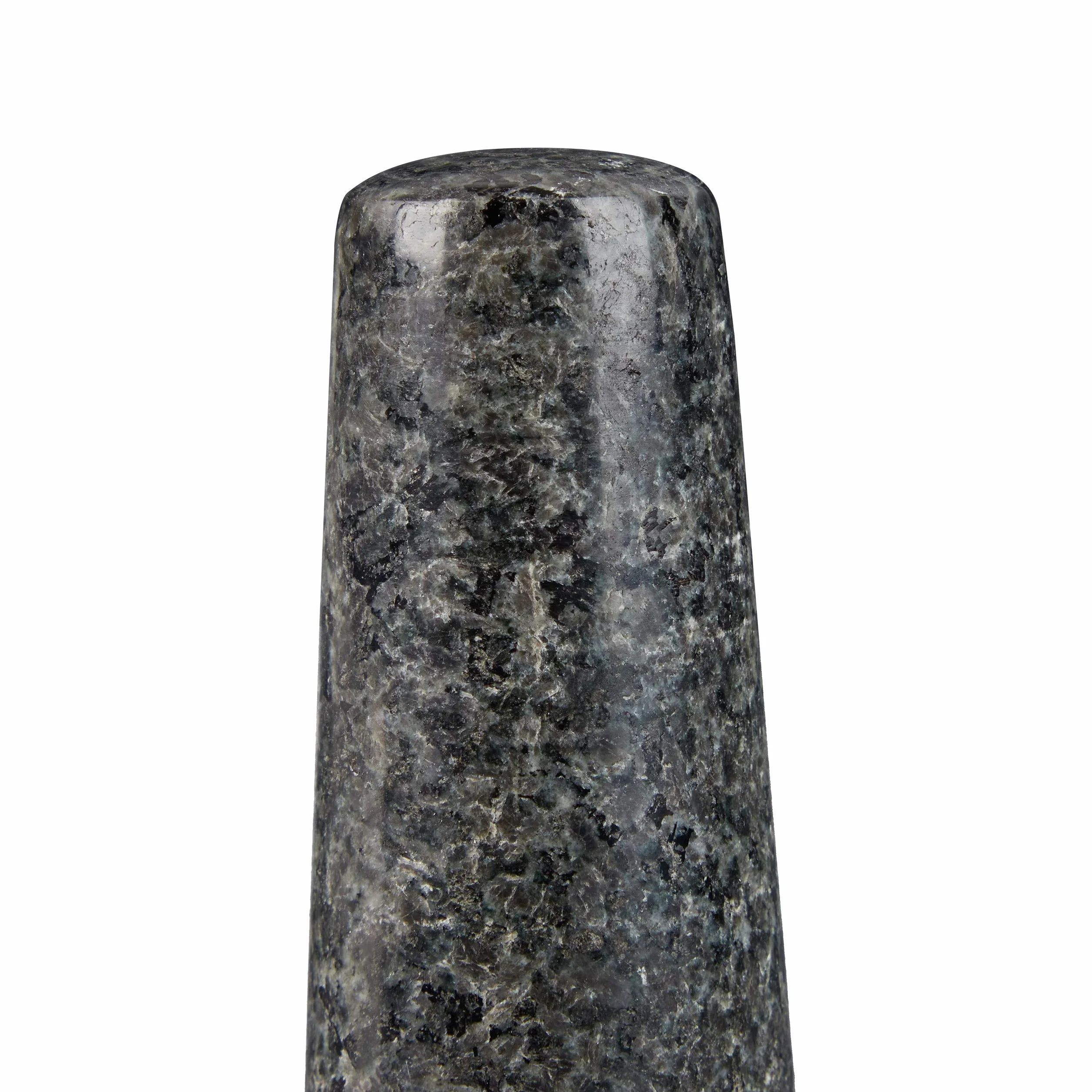 Relaxdays Mortaio e Pestello, in Granito Massiccio, Resistente, Basilico, Pesto, Superficie Ruvida, Ø13, 250 ml, Grigio