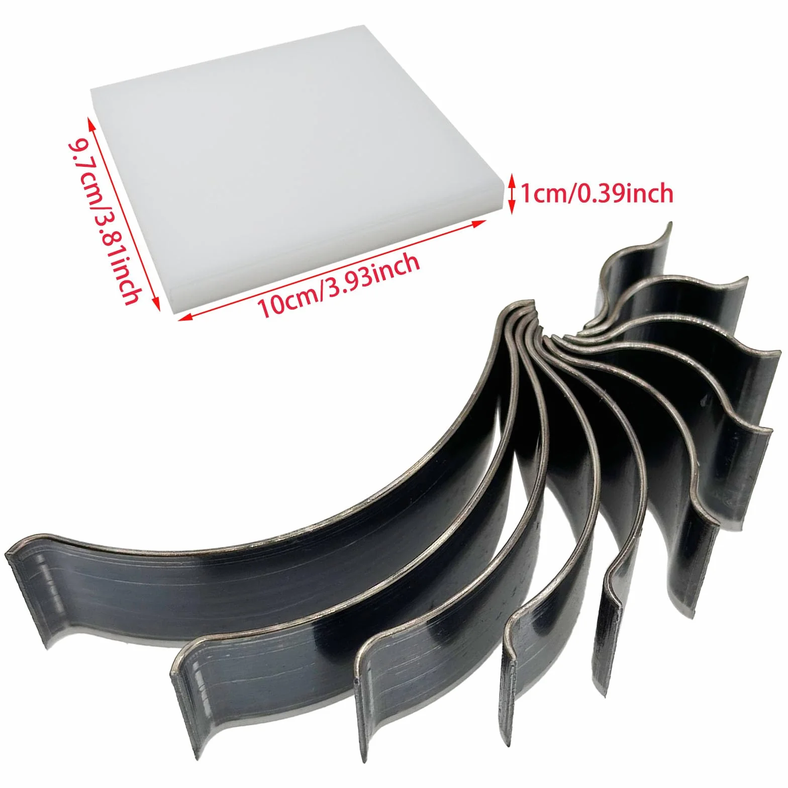 Set di Fustelle per Taglio in Pelle, 10 Forma Strumento per La Punzonatura Degli Angoli Della Pelle, Pelle Perforatrice in Acciaio per Taglierine per Artigianato in Pelle