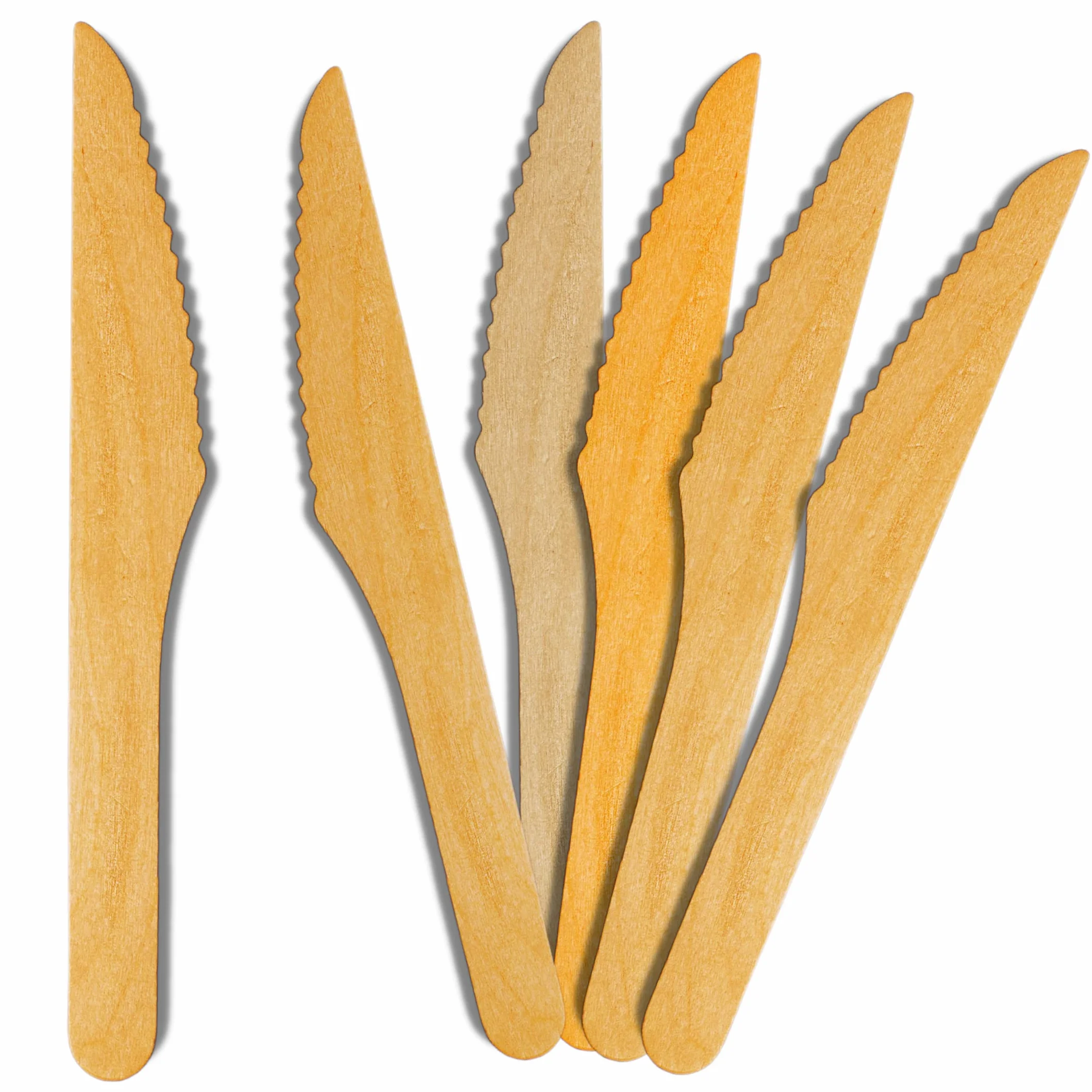Coltello usa e getta in legno da cena 100 pezzi