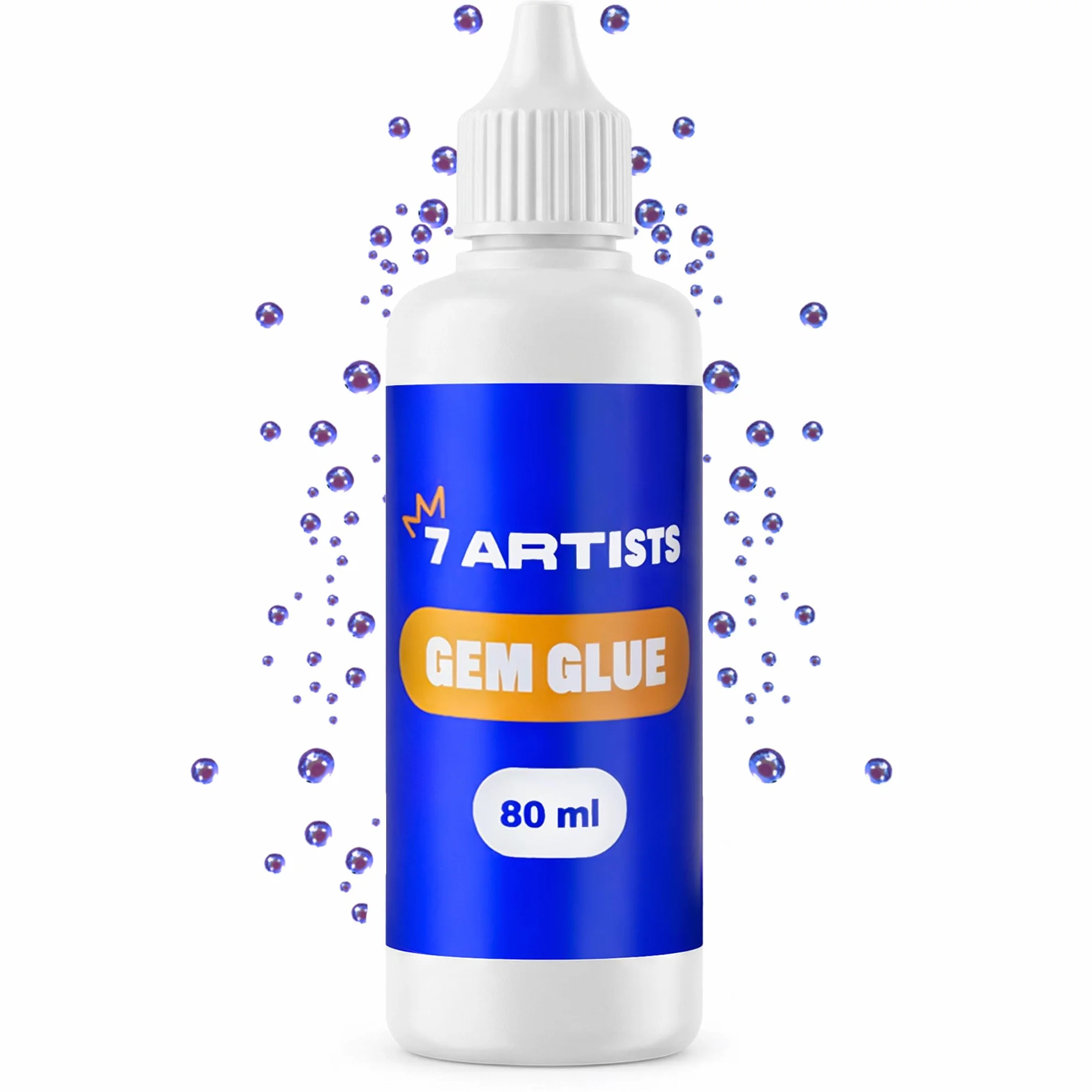 Colla per Strass Tessuti 80 ml – Trasparente Fabric Glue per Perle, Glitter
