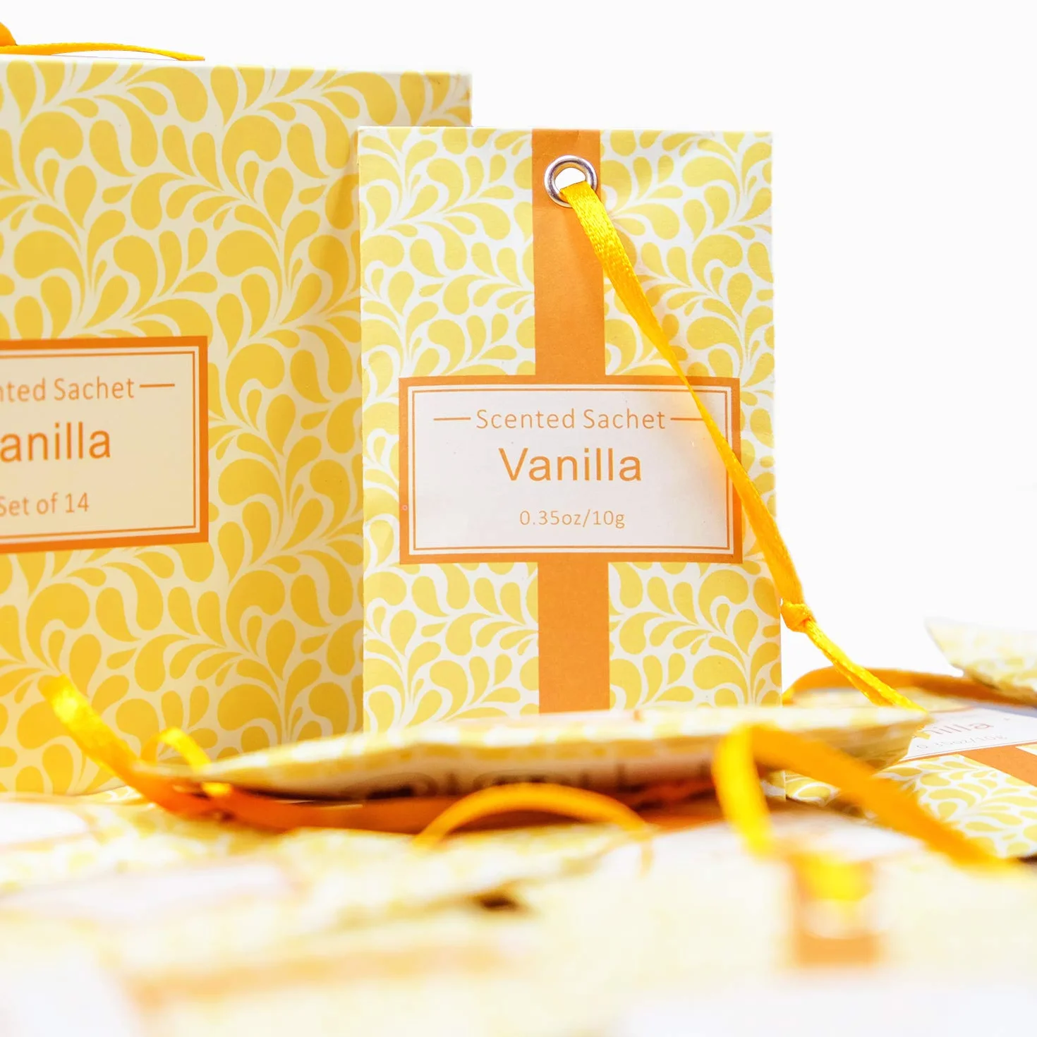 SCENTORINI Sacchetti Profumati di Vaniglia Bustina Profumata per Cassetti Armadi e Guardaroba (10g x 14 bustine)