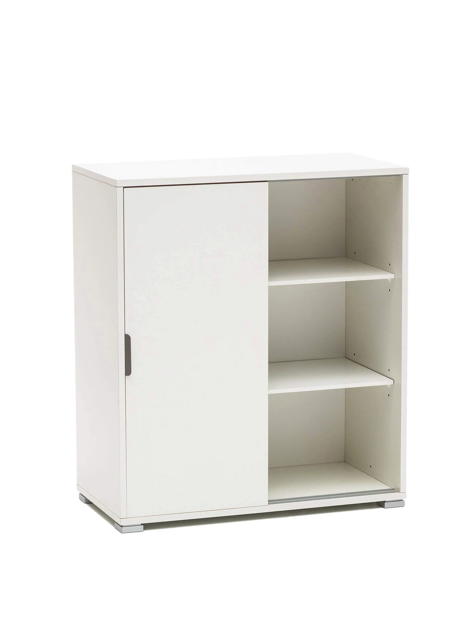MeMi Me204BIA ante scorrevoli. Scarpiera.mobiletto . Gia' montato ,Legno, Bianco, 38x75x85 cm