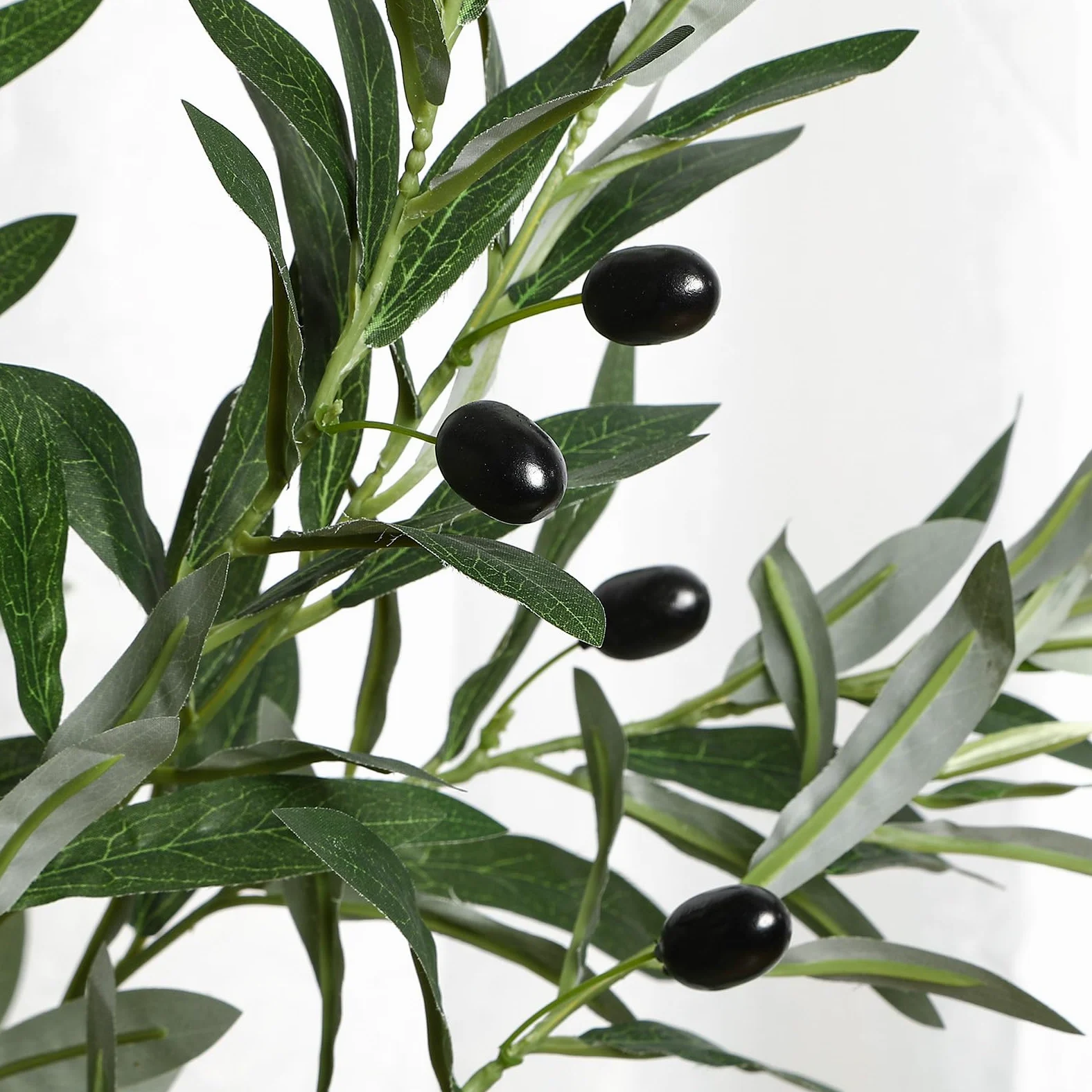 Alupssuc 180cm Olivo Artificiale, Albero di Ulivo Artificiale Piante Finte da Interno Piante Finte Perfette in Vaso, Decorazione Realistica in Vaso per Interni ed Esterni per Soggiorno e Ufficio