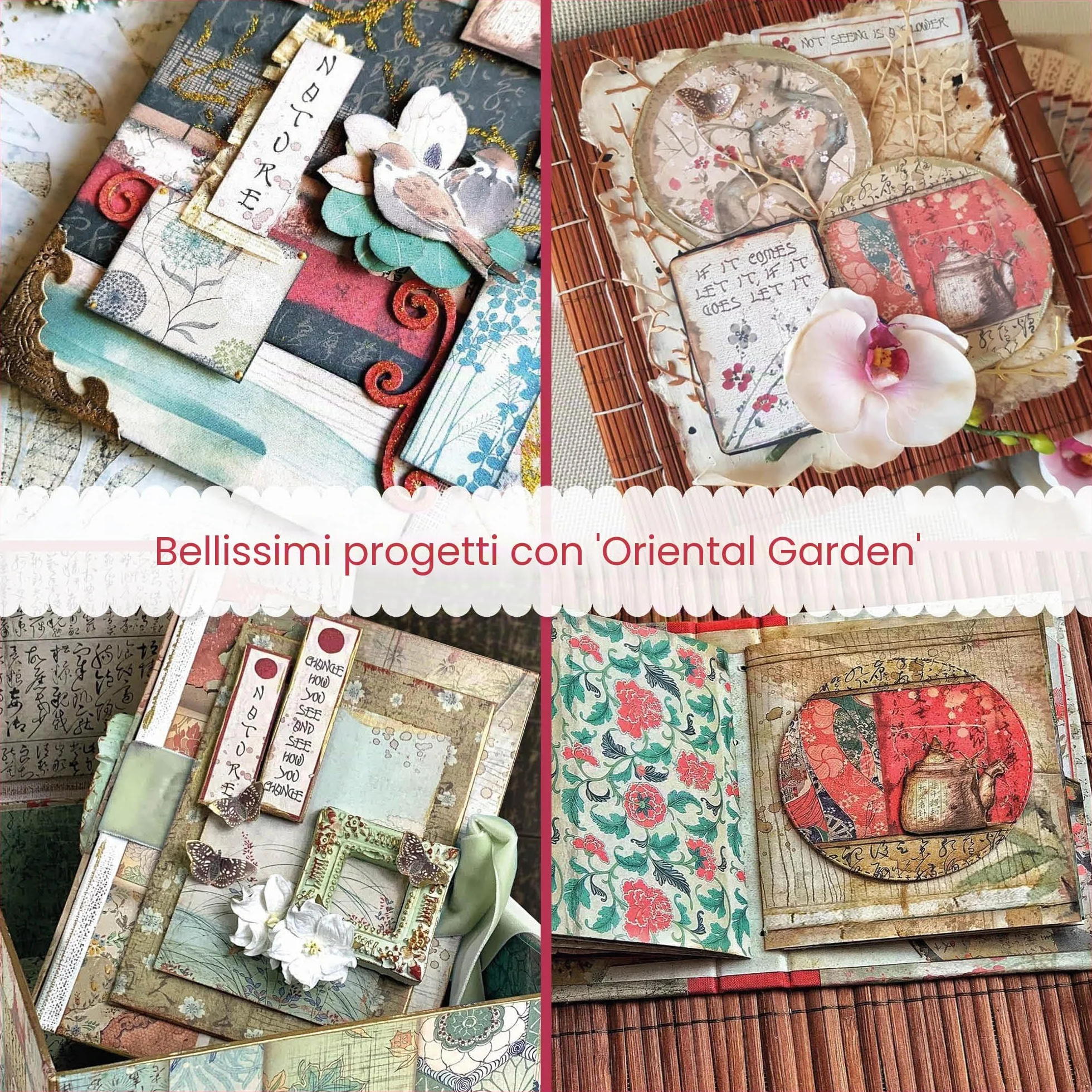 Stamperia Papierblock doppelseitig 20.3 x 20.3 cm Oriental Garden 10 Blätter