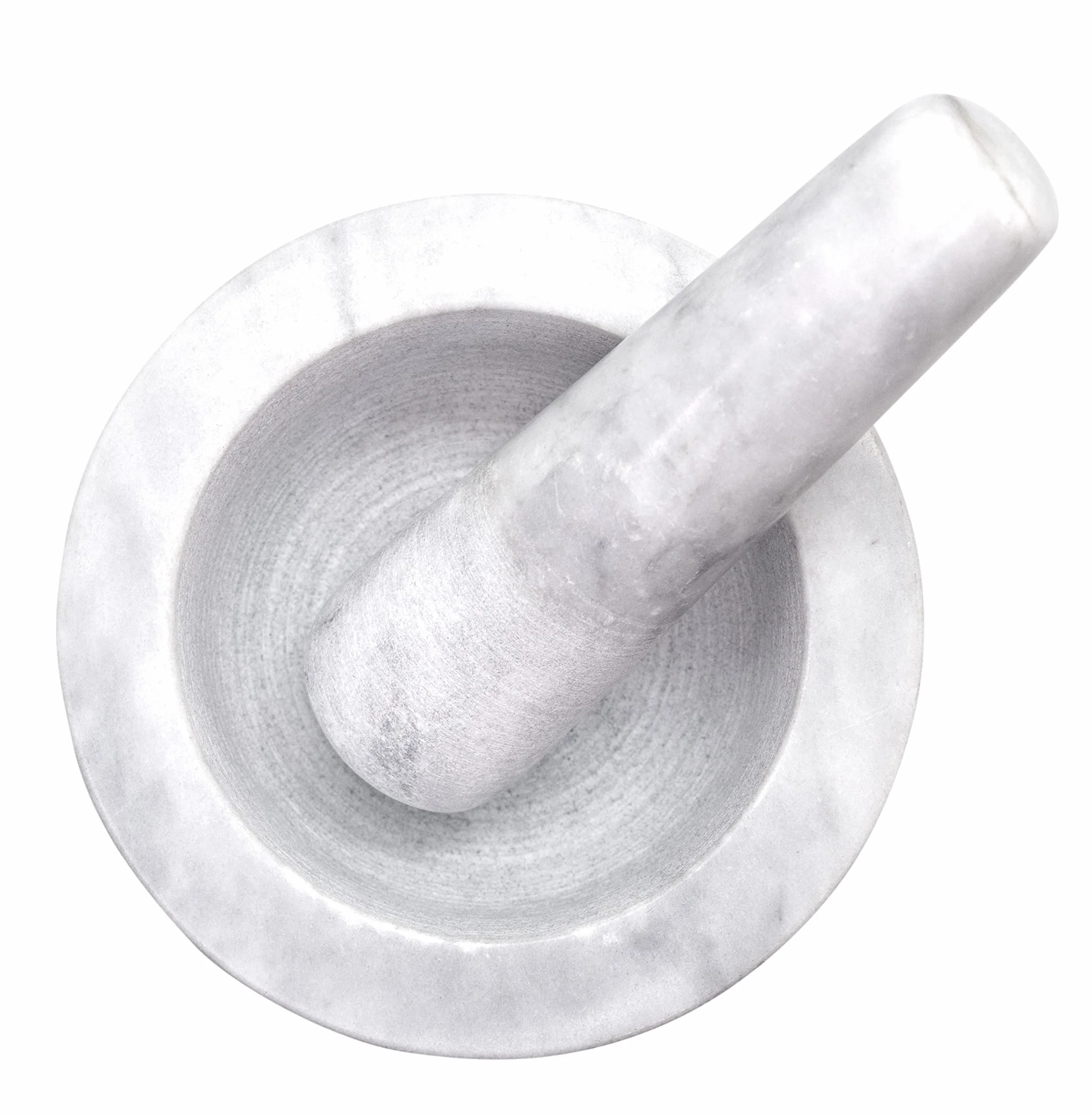 NERTHUS FIH 896 Mortaio in marmo bianco resistente e facile da pulire