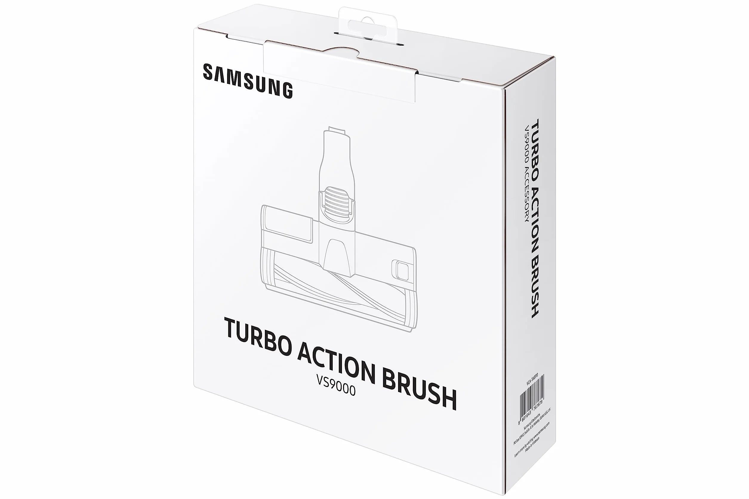 Samsung Turbo Action Brush per aspirapolvere Jet, spazzola per pavimenti duri e moquette, per particelle sottili di polvere e peli di animali, nero, VCA-TAB90/VT