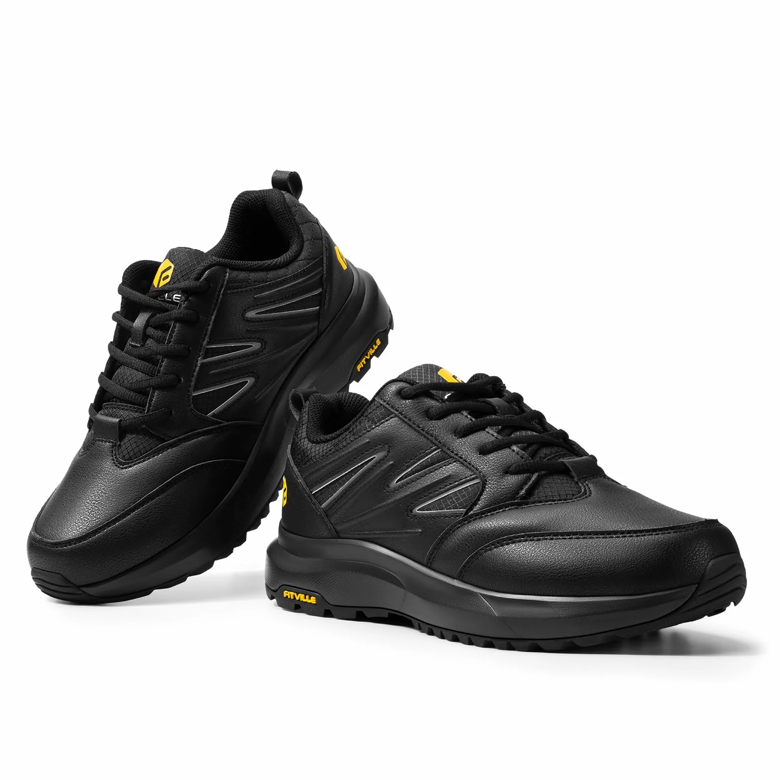FitVille Scarpe Uomo Extra Larghe Running Leggere Traspiranti Sneakers Ginnastica Supporto Arco Plantare
