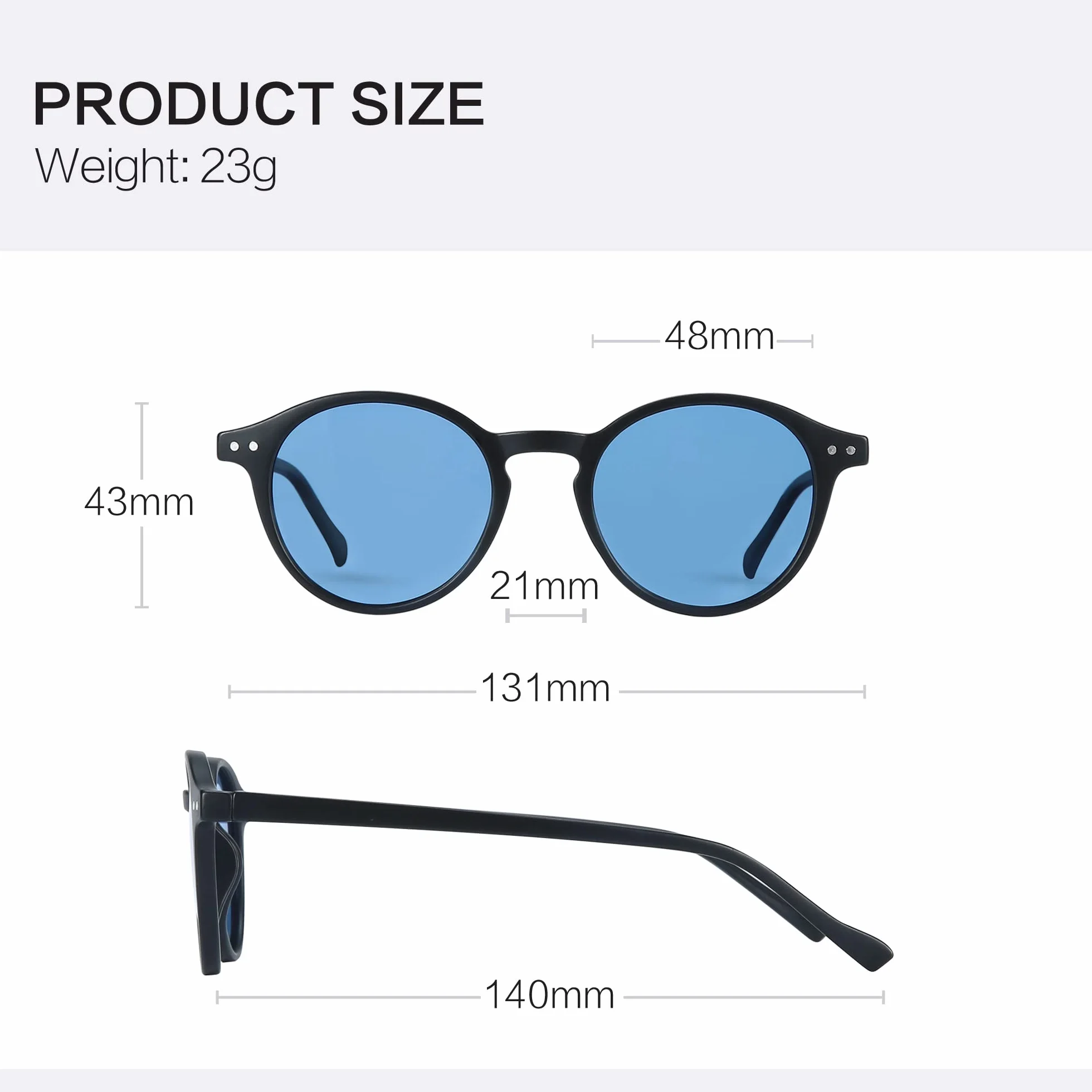 ZENOTTIC Occhiali da Sole Polarizzati Retrò Classici Rotondi Vintage Occhiali da Sole UV400 Montatura da Uomo e Donna