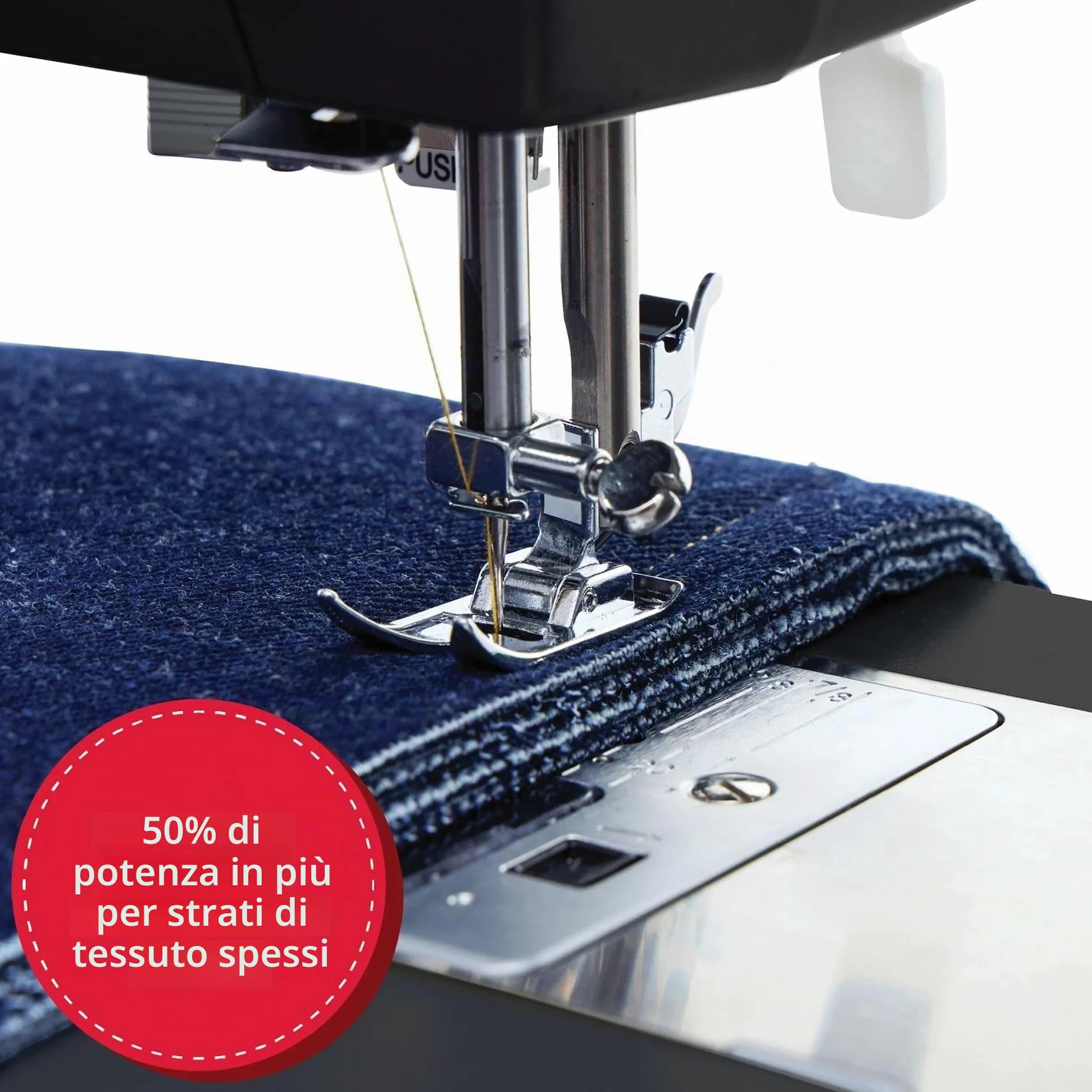 Macchina da cucire Singer 4432 Heavy duty con motore potenziato per tessuti pesanti