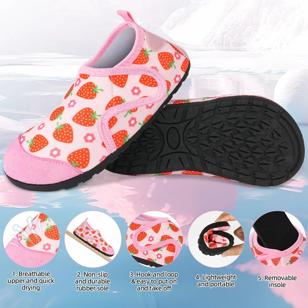 Scarpe da Acqua per Bambini Antiscivolo Asciugatura Rapida Spiaggia Surf Nuoto