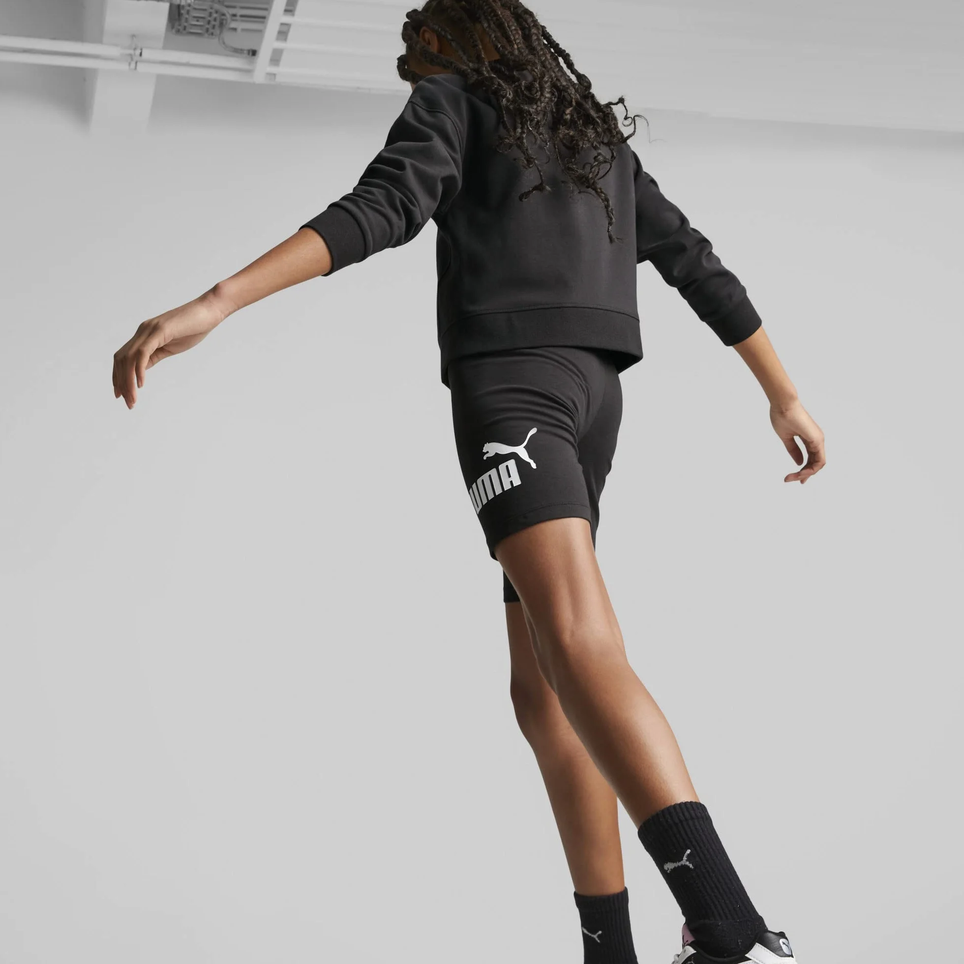 PUMA - Ess+ Logo Short Leggings G, Calzamaglia Bambine e Ragazze