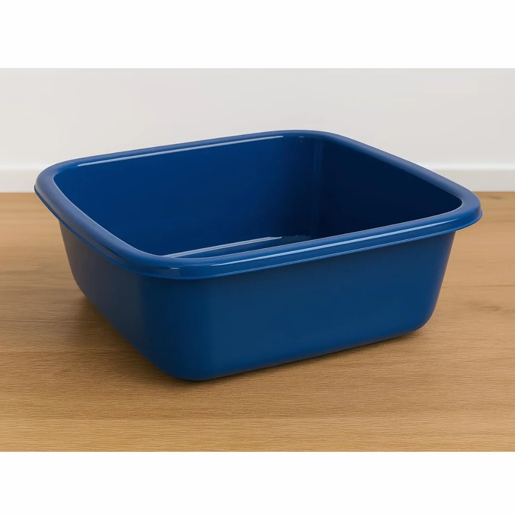 PARENCE.- Bacinella quadrata 6L – Vaschetta di lavaggio compatta in plastica ad alte prestazioni 30 cm | Lavabo multiuso per stoviglie, casa, lavanderia o giardino | Prodotto in Europa