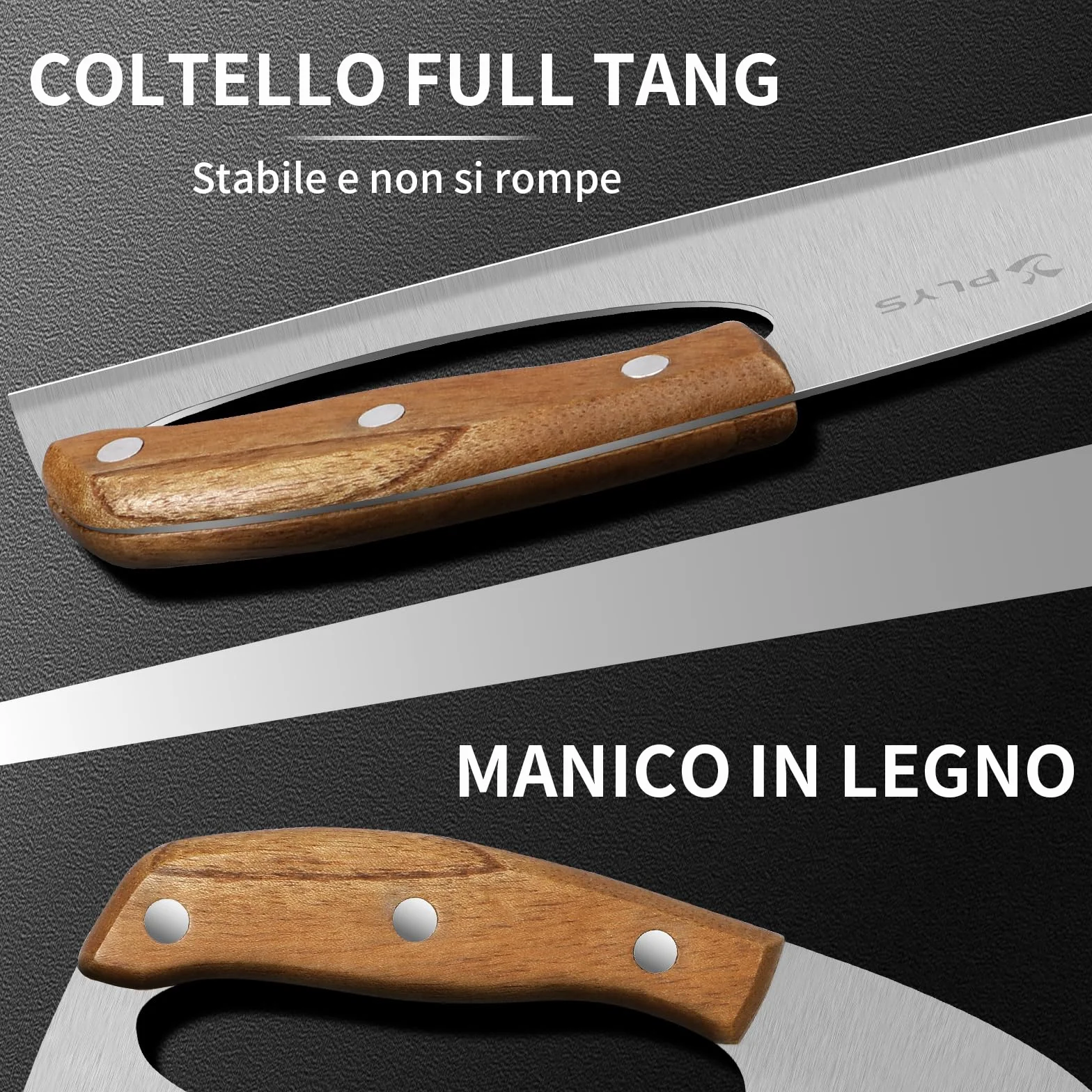 Plys Coltelli da Cucina per Verdure Carne 2025: Coltello Giapponese Professionali Mannaia Cinese