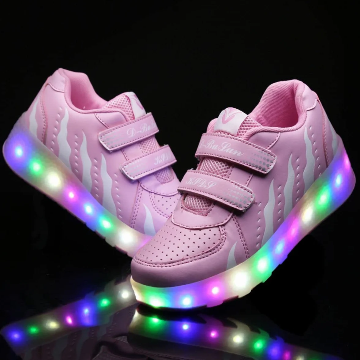 HUSKSWARE Scarpe 2 in 1 con Ruote per Bambini Ragazza Ragazzo Sneakers Skateboard