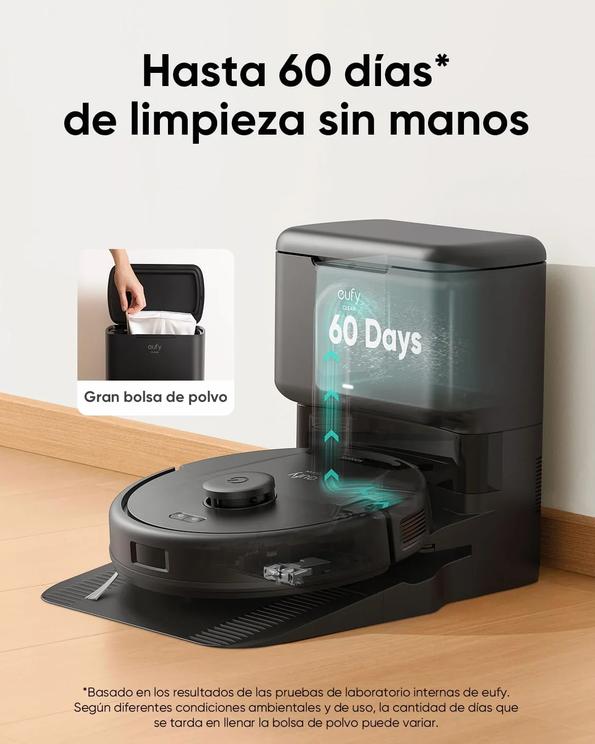 eufy L60 Robot Lavapavimenti e Aspirapolvere 5000 Pa Navigazione Laser iPath Ricondizionato
