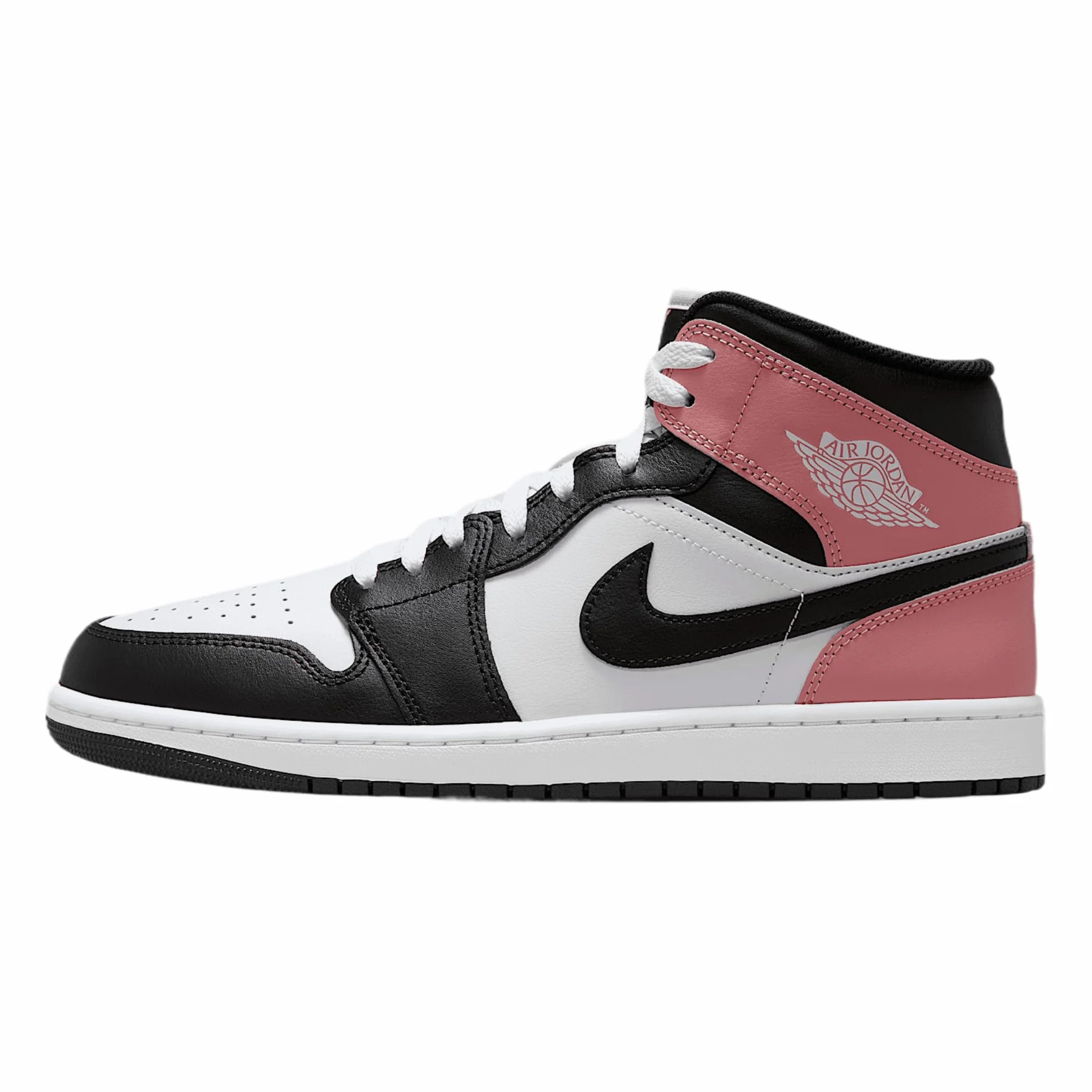 AIR JORDAN 1 MID "BIANCO/NERO-ROSA RUGGINE"