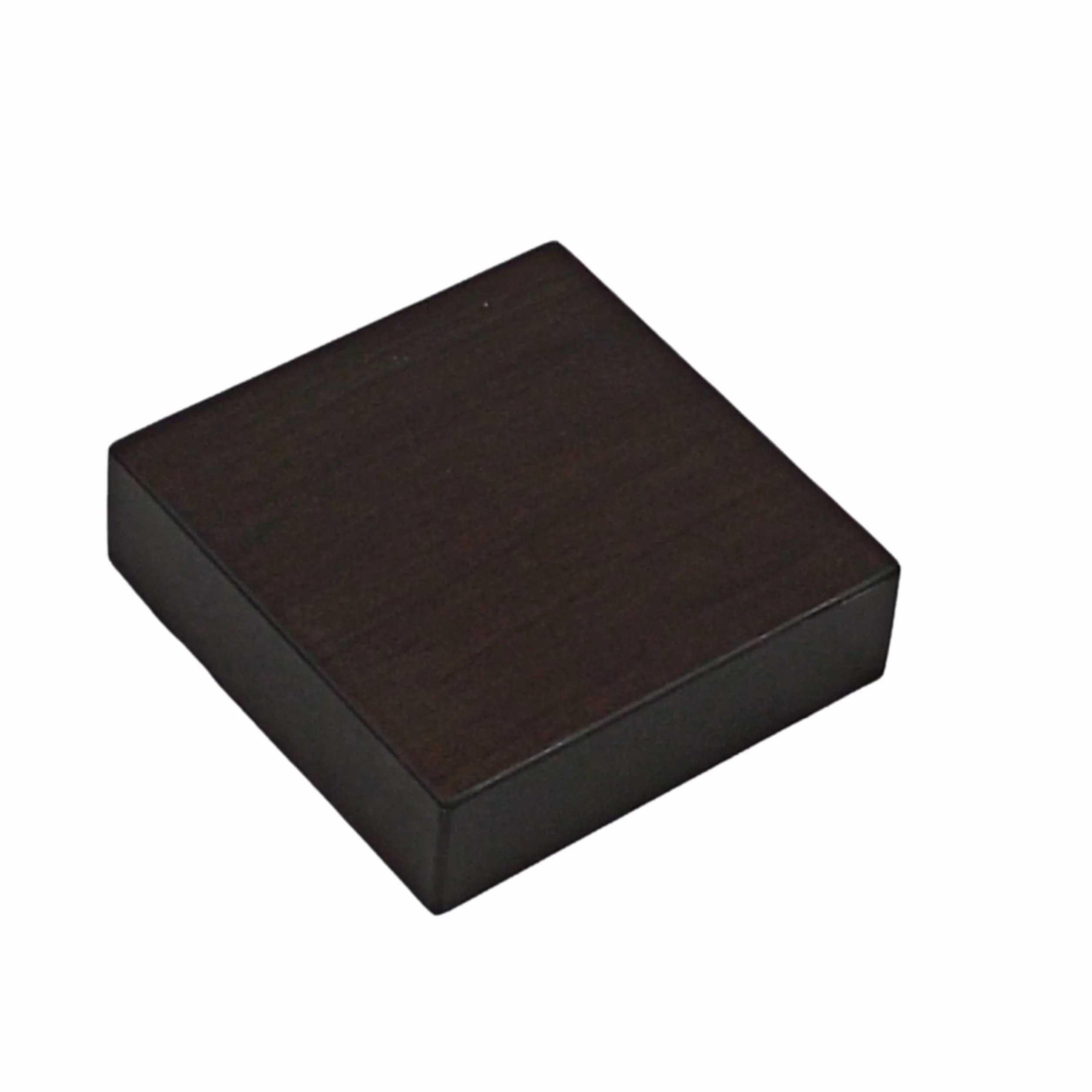 Pedane in legno dritto massello noce scuro opaco 10x10x3