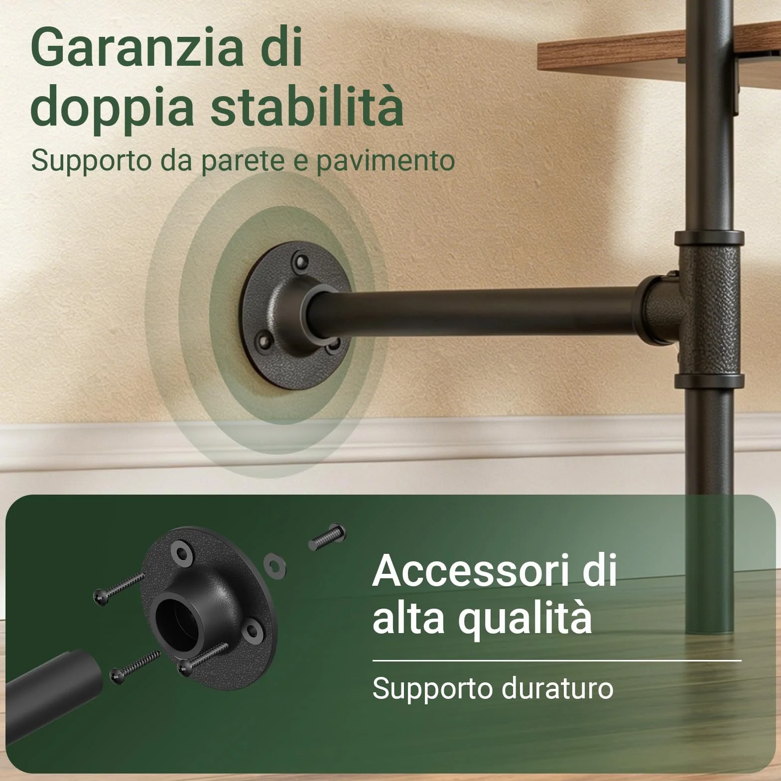 SoBuy Appendiabiti a Parete 45 kg 91,5x48x220 cm MDF Nero KLS20-SCH