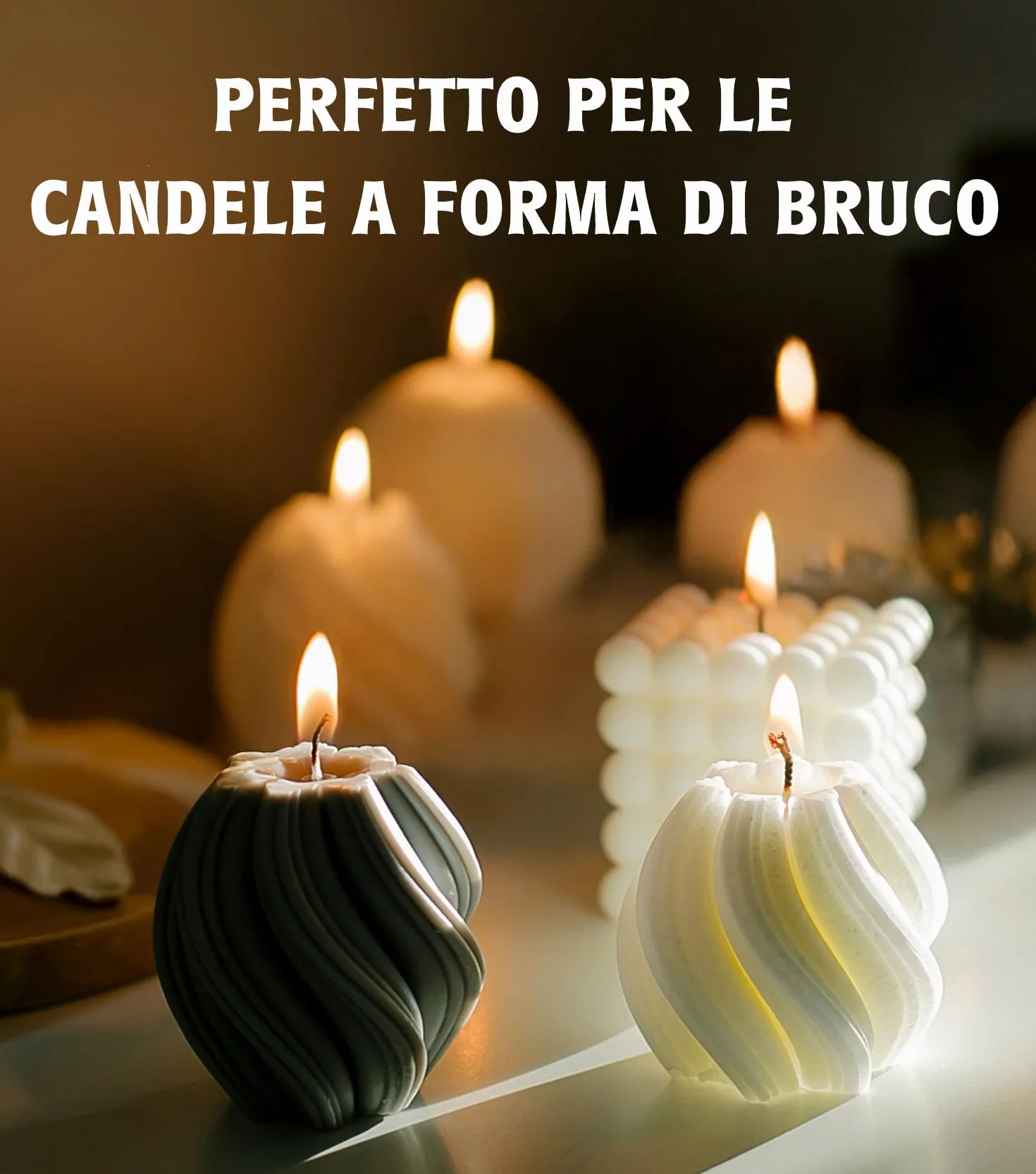 Cera di Soia per Candele 5KG, Premium Natural Cera per Candele, 100% Cera per Candele Fai da Te